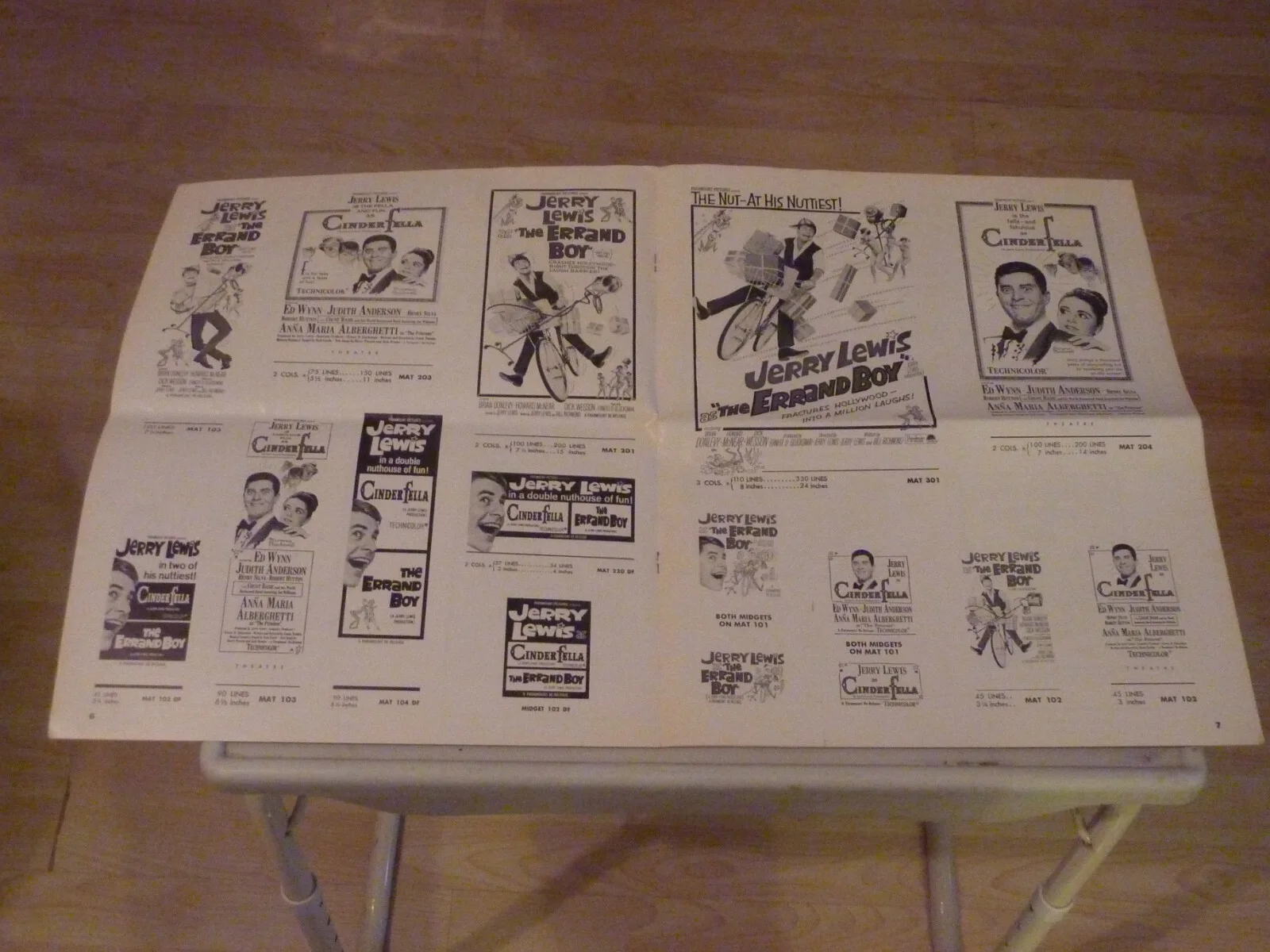 Jerry Lewis CINDERFELLA/THE ERRAND BOY VINTAGE RARE PRESS BOOK MANUAL 1960/1961, image 5