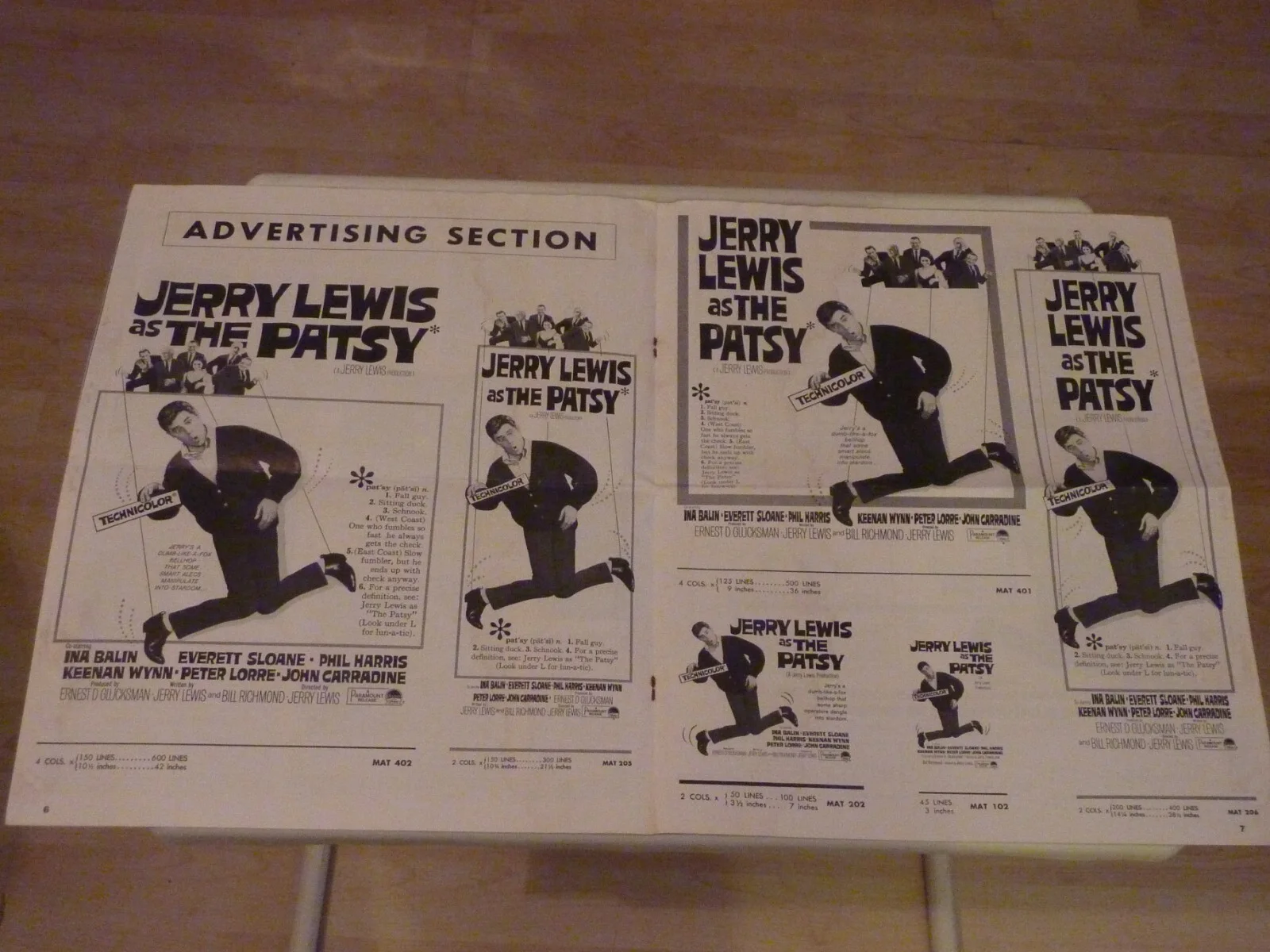 Jerry Lewis THE PATSY VINTAGE RARE PRESS BOOK MANUAL 1964, image 4