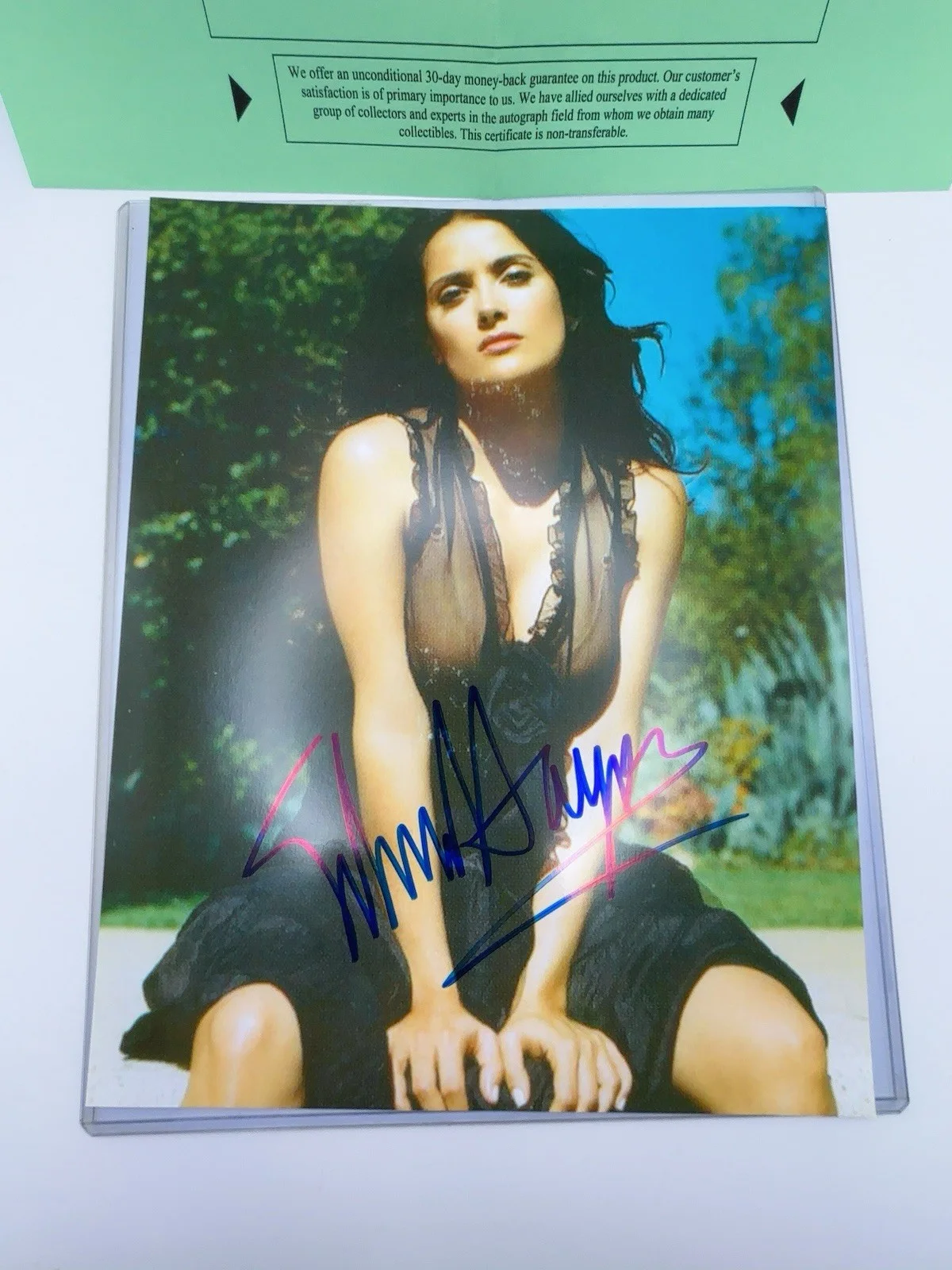 Salma Hayek — * SALMA HAYEK * gorgeous, sexy signed 8X10 photo authenticated, изображение 2