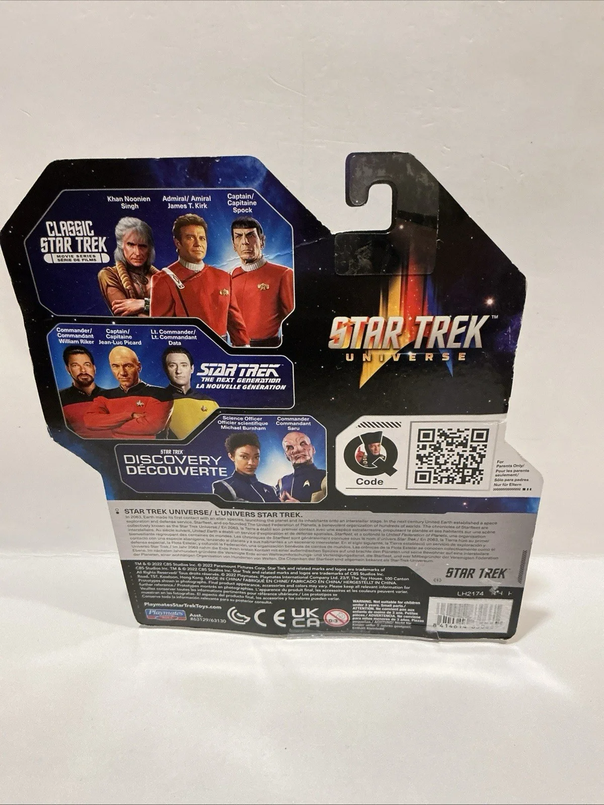 Star Trek universe Khan Noonien Singh Wrath of Khan 13 cm Playmates OAI, изображение 2