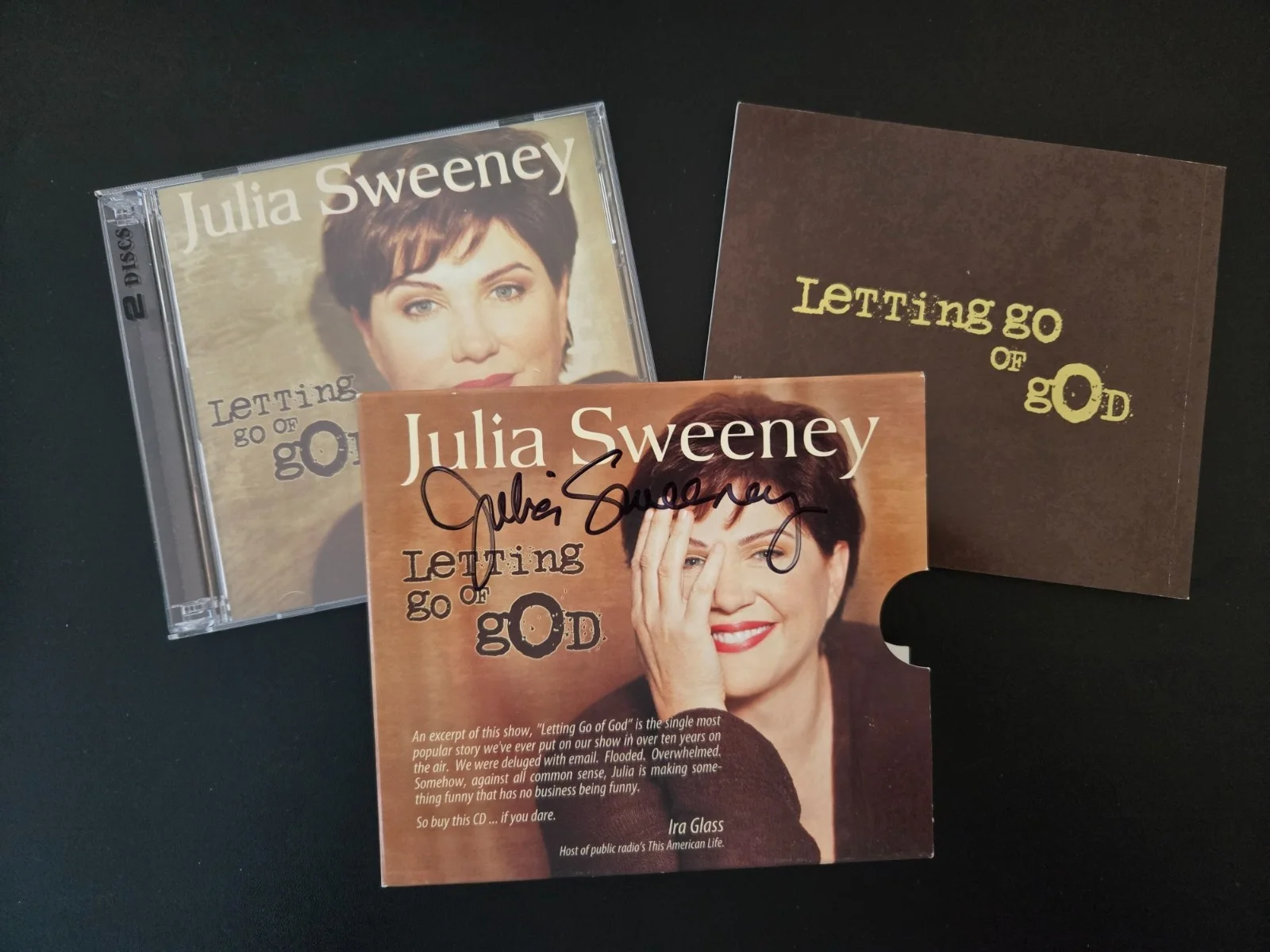 Julia Sweeney — Julisa Sweeney Autographed "Letting Go of God" CD and Booklet