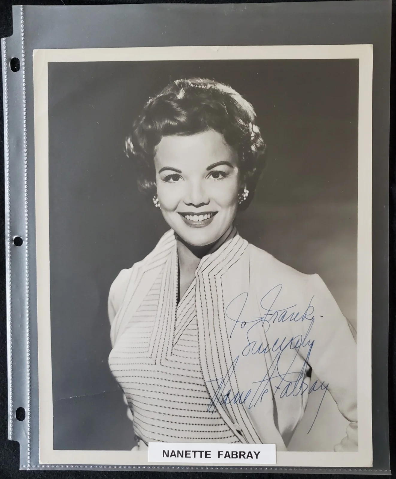 Nanette Fabray Autograph 8x10 Portrait Photograph, image 3