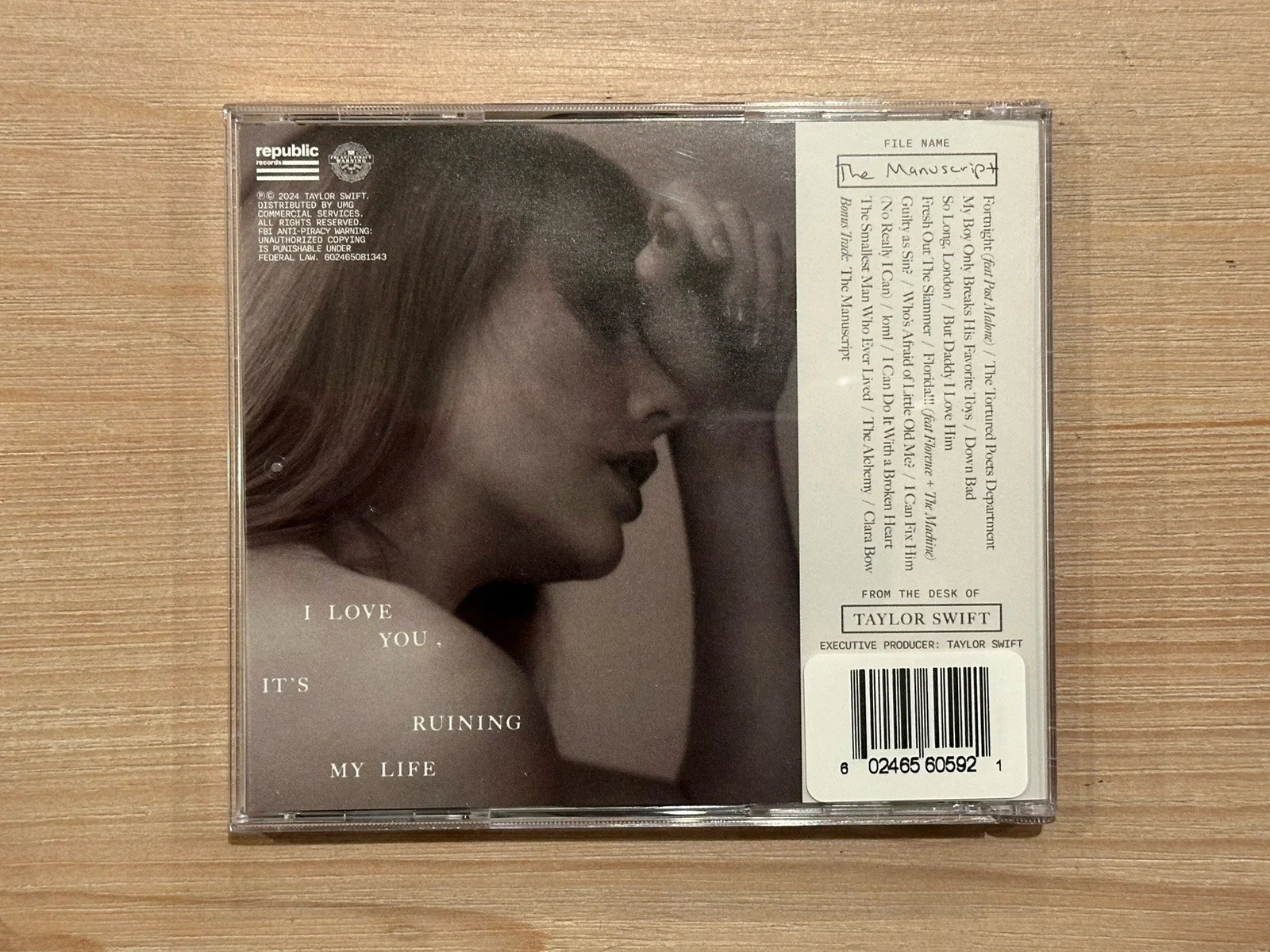 The Tortured Poets Department TTPD Taylor Swift SIGNED HEART CD (Random), изображение 3