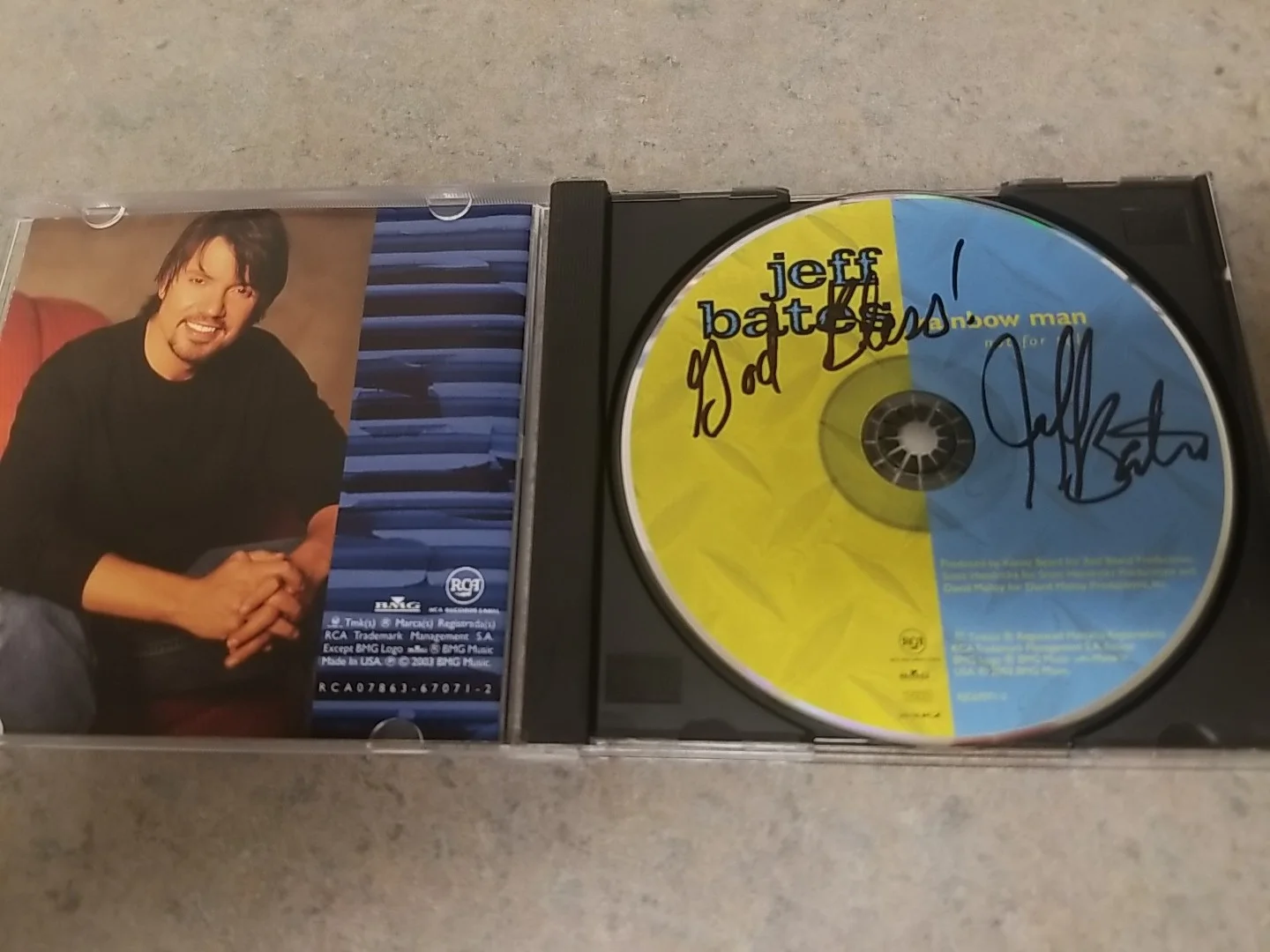 jeff bates cd Signed Booklet, image 2