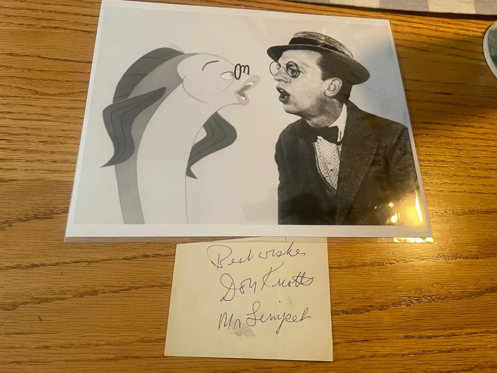 DON KNOTS — DON KNOTS signed THE INCREDIBLE Mr limpet (RARE Inscription), изображение 3