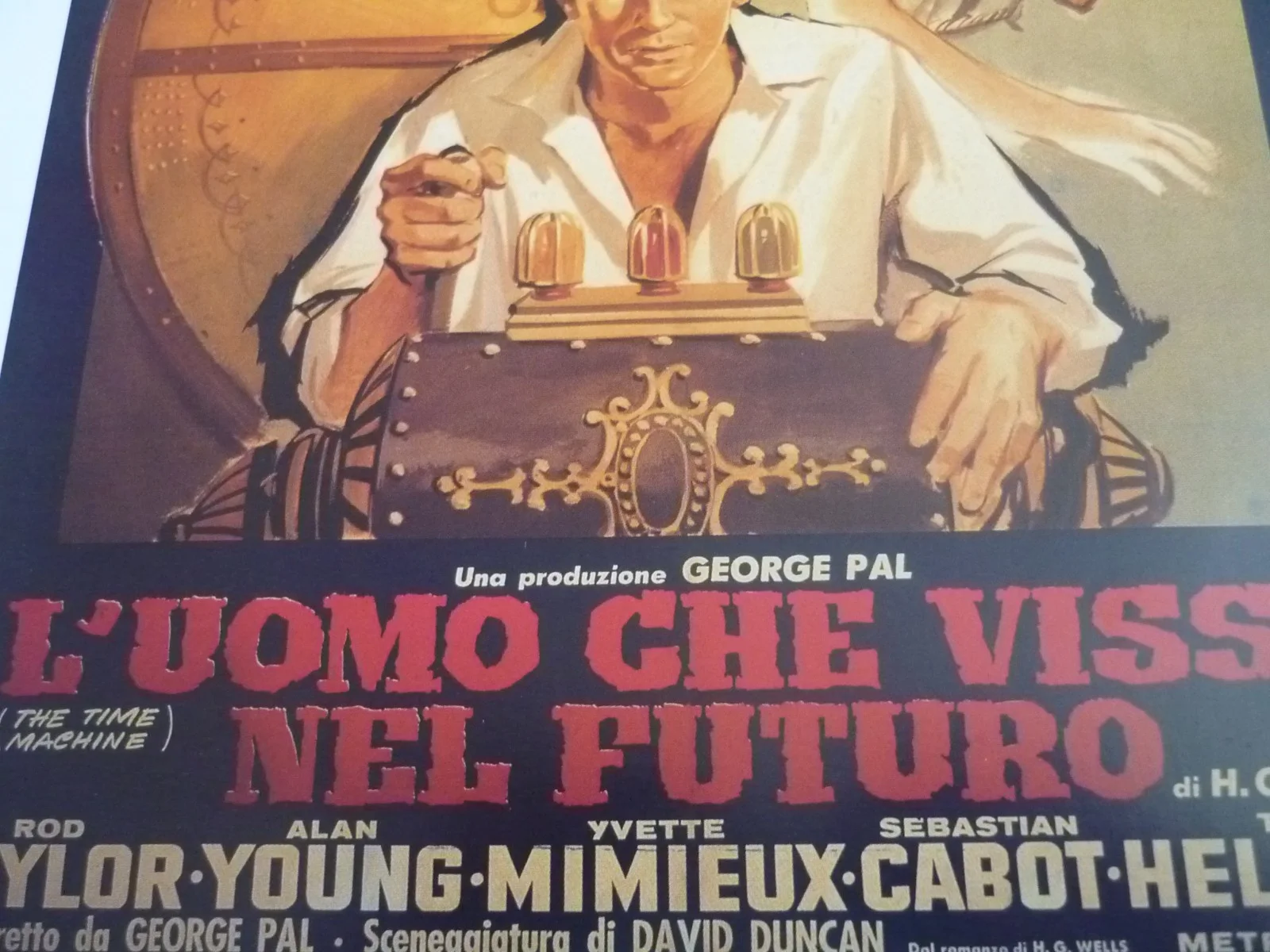 10x8 REPRODUCTION The time machine rare italian version 1960 ready to frame, image 2