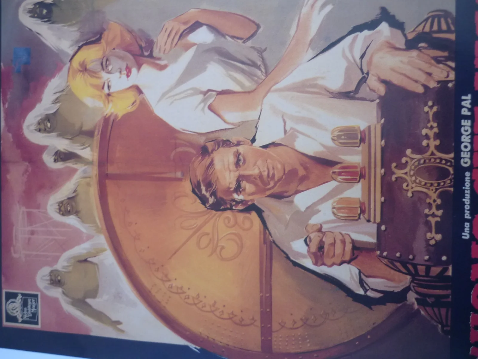 10x8 REPRODUCTION The time machine rare italian version 1960 ready to frame, image 3