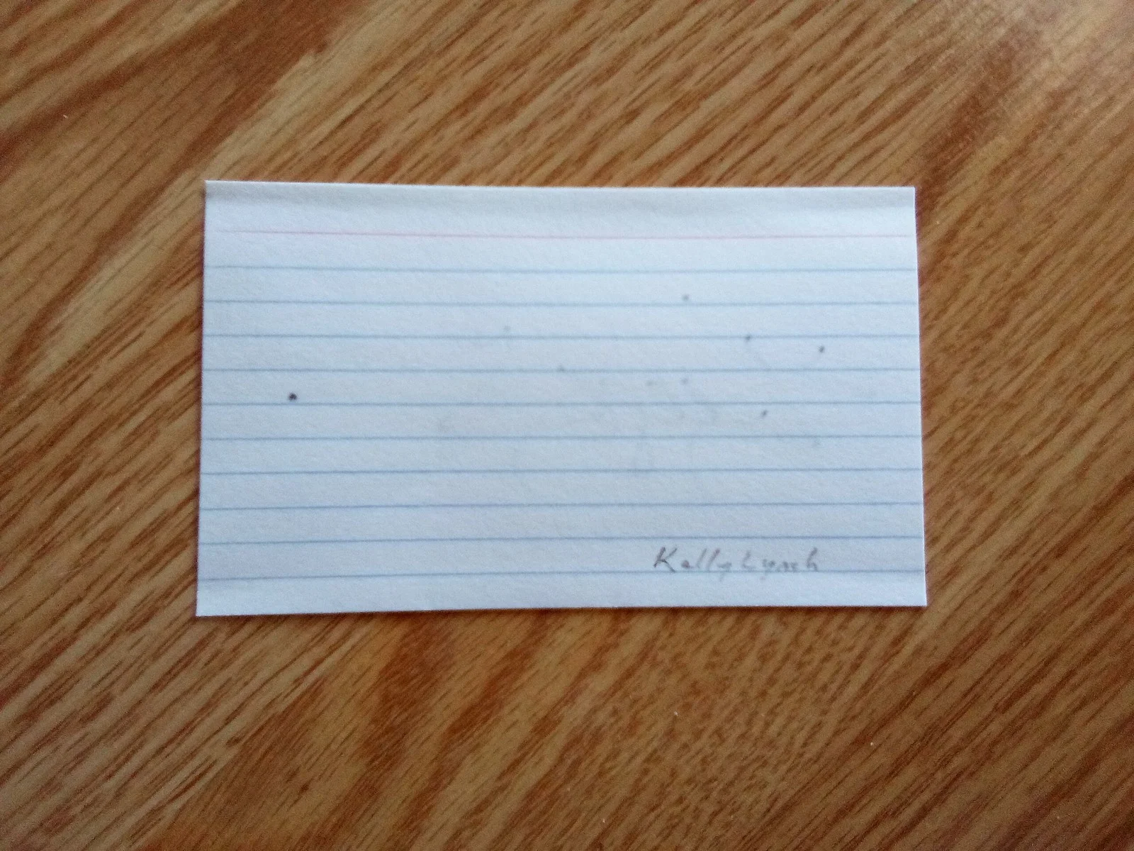 KELLY LYNCH Signed 3x5 Index Card Roadhouse Cocktail Drugstore Cowboy Curly Sue, изображение 2