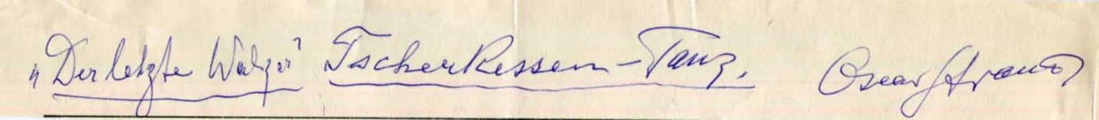 COMPOSER Oscar Straus autograph note signed, image 2
