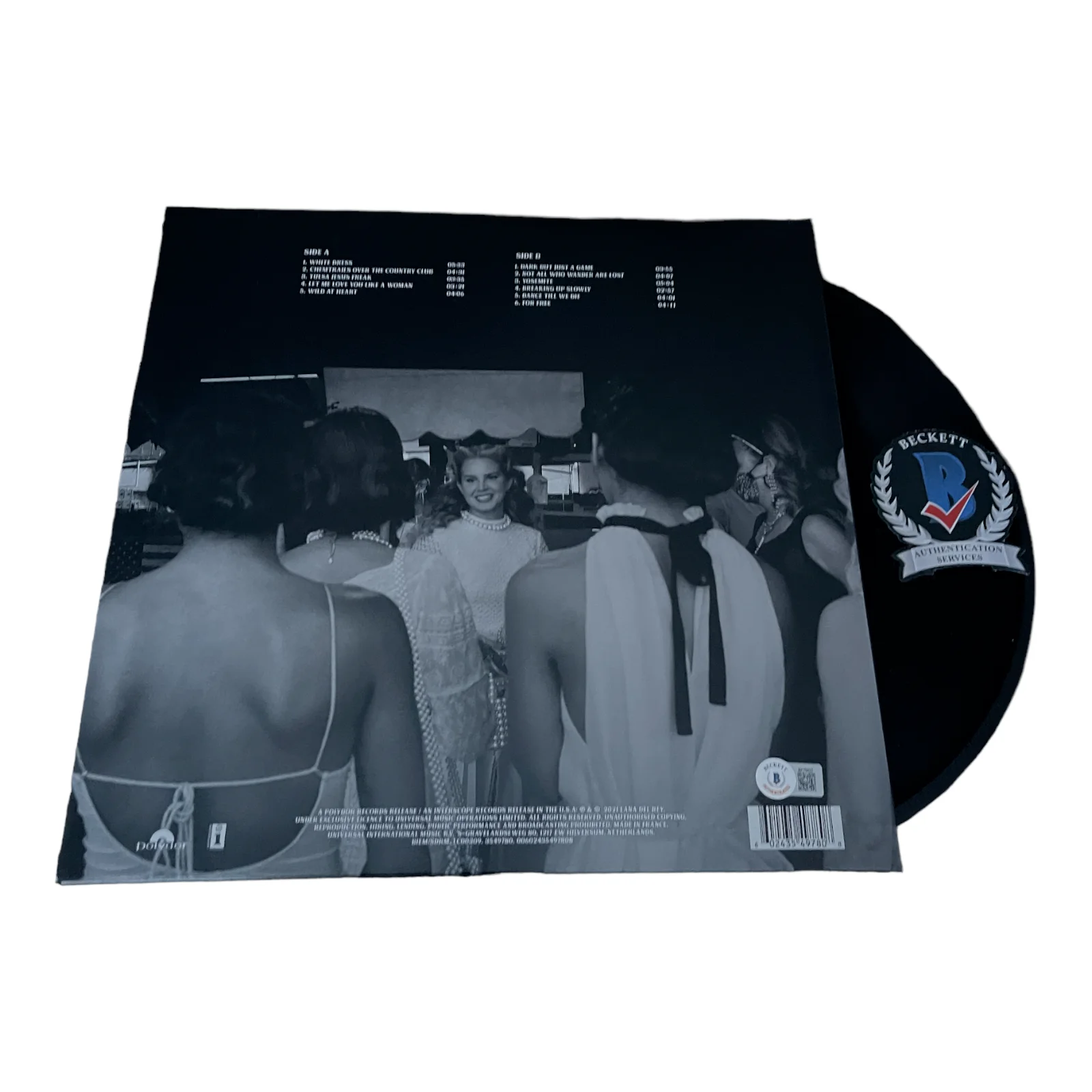 LANA DEL RAY SIGNED AUTOGRAPH CHEMTRAILS OVER THE COUNTRY CLUB ALBUM VINYL BAS, изображение 2