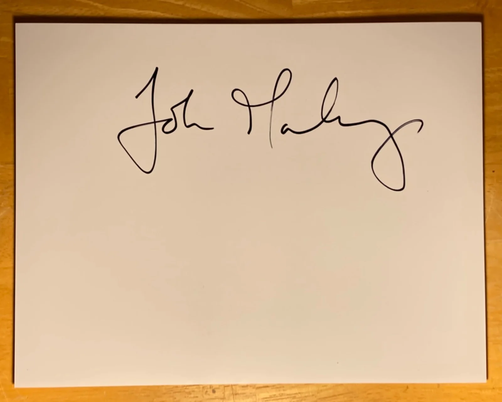 Hand SIGNED John Mulaney 11x8.5 Blank Photo Paper - Comedian Kid Gorgeous, image 2