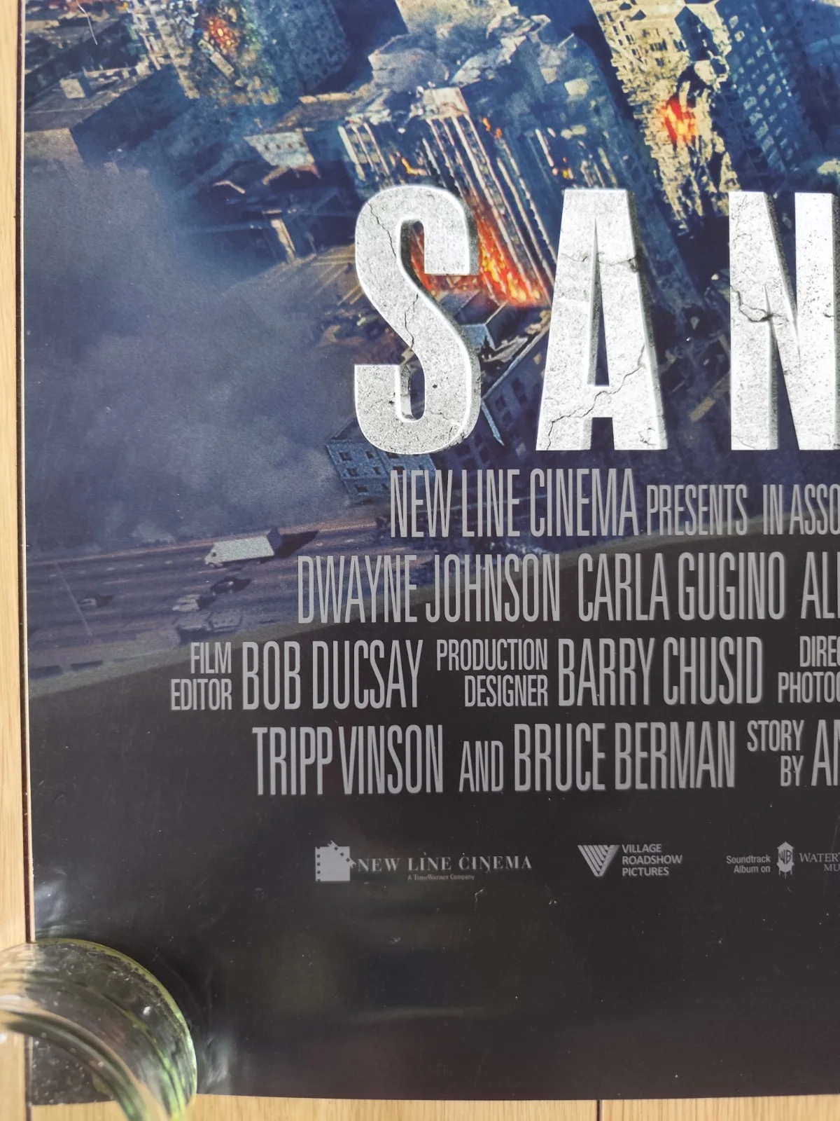 SAN ANDREAS (2015) – US One-Sheet – Disaster Thriller – Dwayne Johnson – Advance, image 4