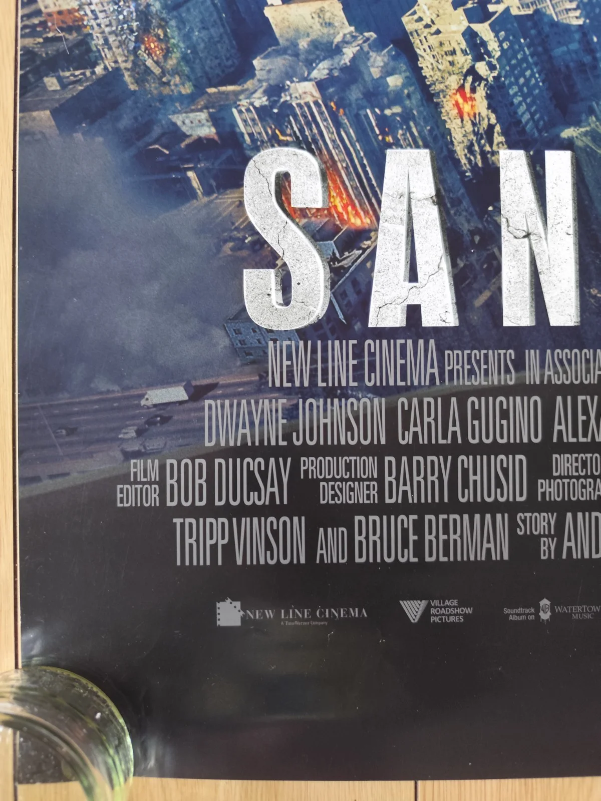 SAN ANDREAS (2015) – US One-Sheet – Disaster Thriller – Dwayne Johnson – Advance, image 5