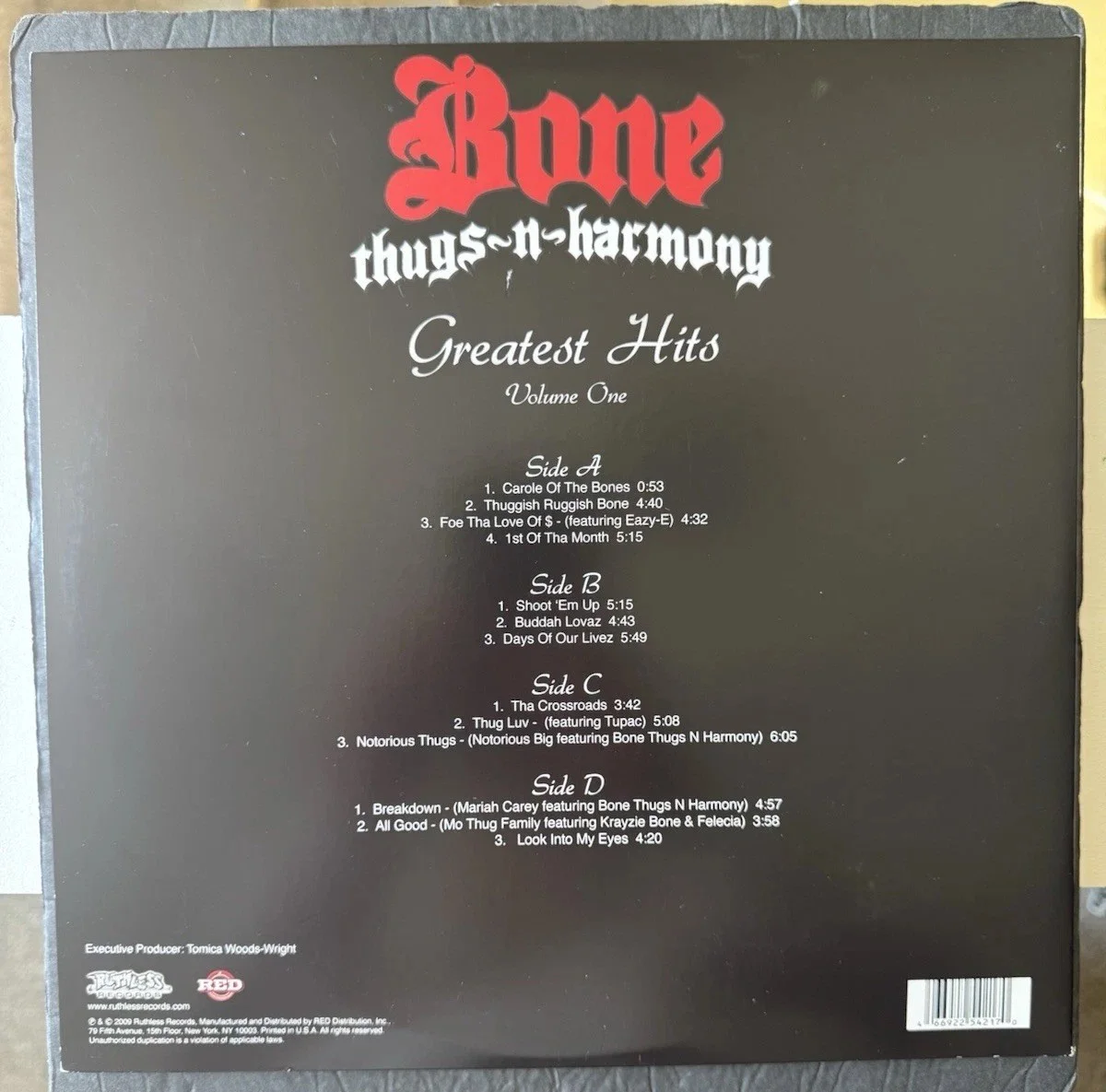 Bone Thugs N Harmony Signed Vinyl All 5 Bizzy, Krayzie, Wish, Flesh, Layzie Psa, image 4