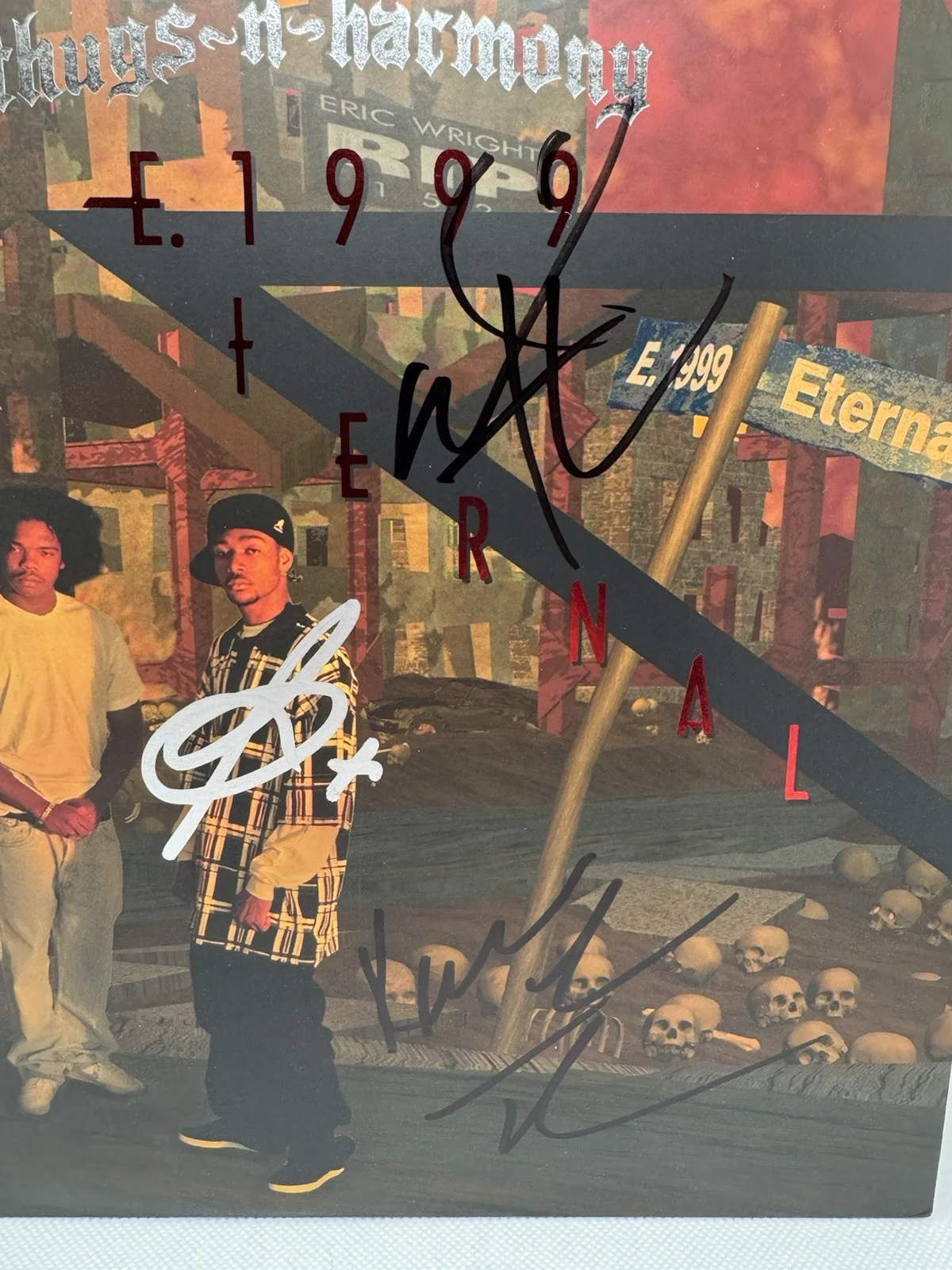 Bone Thugs-N-Harmony Signed Vinyl E. 1999 Eternal PSA/DNA COA autograph Rap, image 3