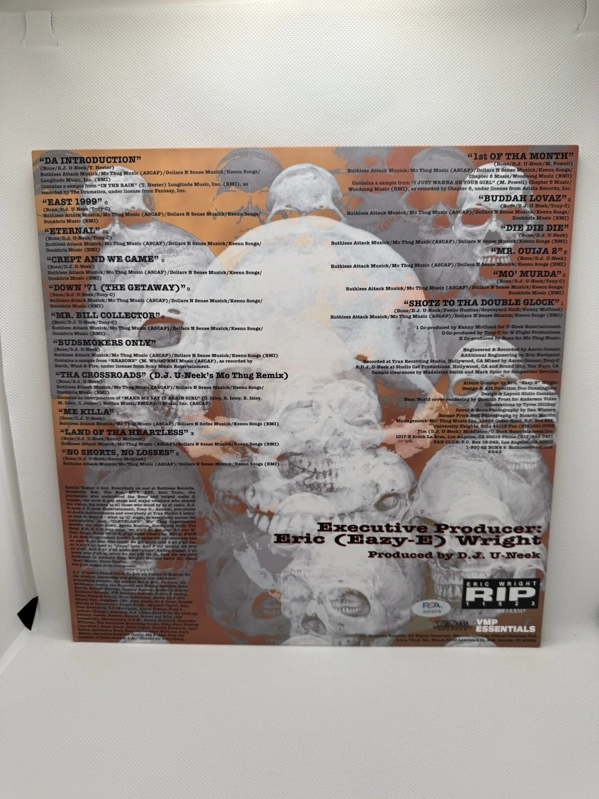 Bone Thugs-N-Harmony Signed Vinyl E. 1999 Eternal PSA/DNA COA autograph Rap, image 5