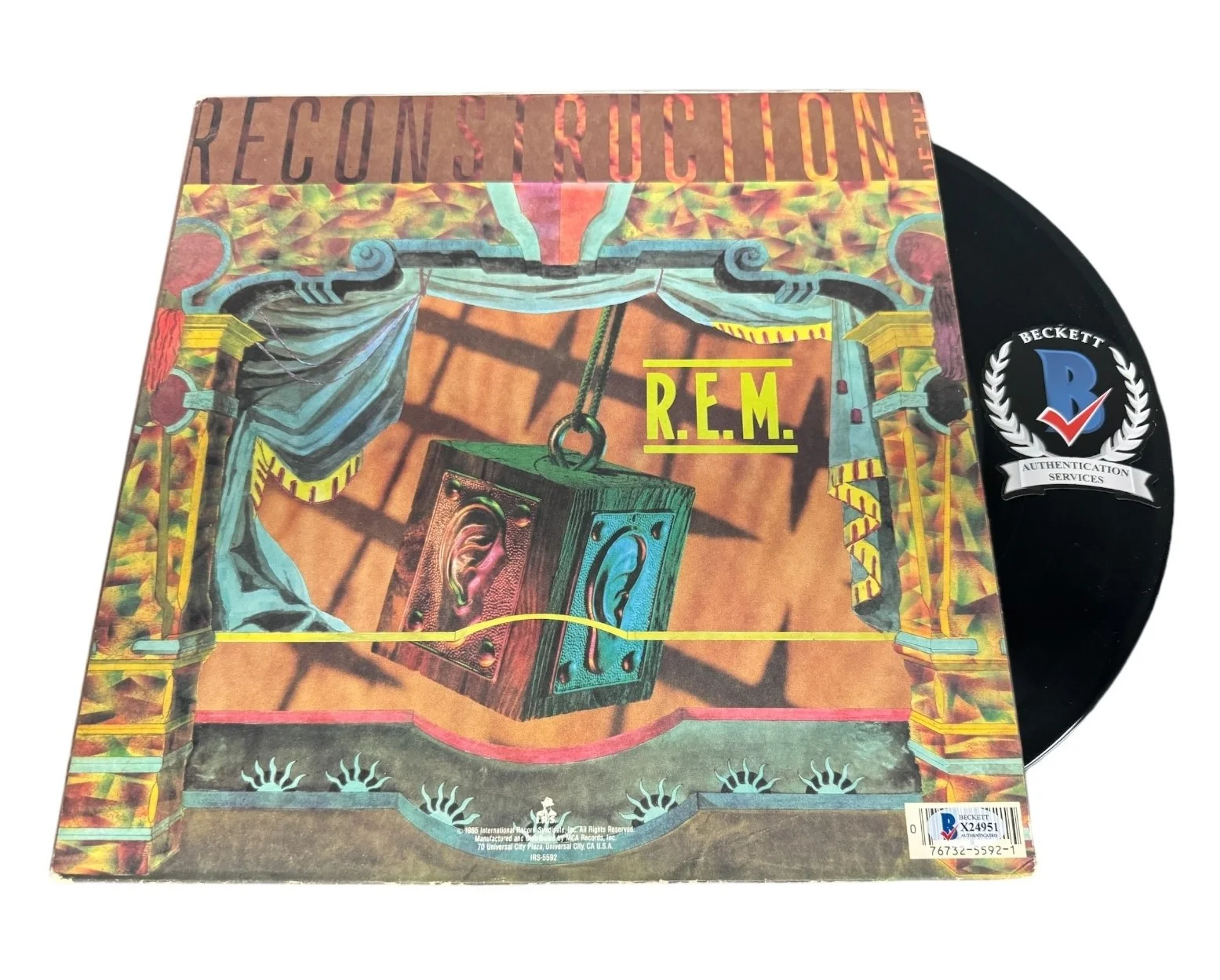 REM Band Signed Fables Of The Reconstruction LP Vinyl Michael Stipe + 3 Beckett, изображение 2