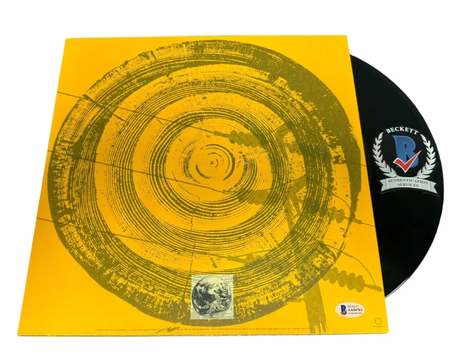REM Band Signed Autograph Green LP Vinyl Michael Stipe Peter Buck + 2 Beckett, изображение 2