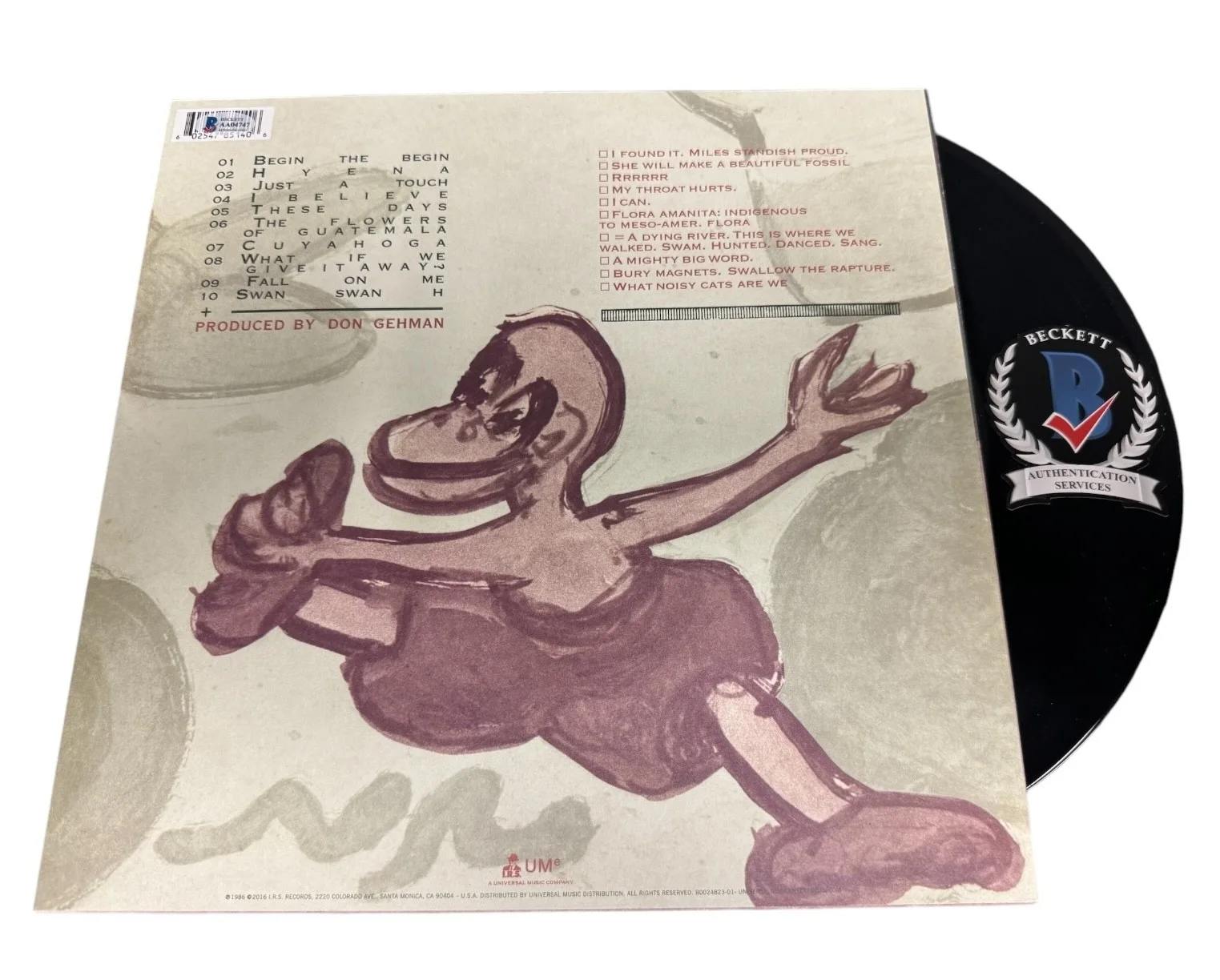 REM Band Signed Autograph Lifes Rich Pageant LP Vinyl Michael Stipe + 3 BAS, изображение 2