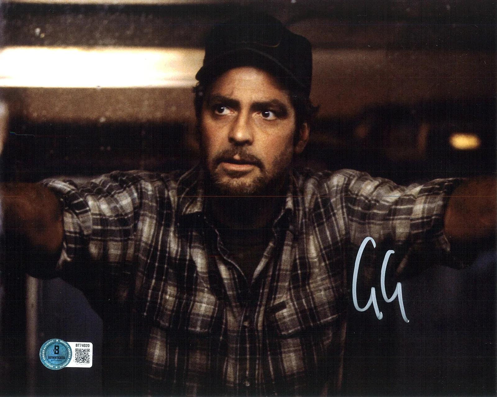 GEORGE CLOONEY — GEORGE CLOONEY THE PERFECT STORM SIGNED AUTOGRAPH 8X10 PHOTO BAS BECKETT