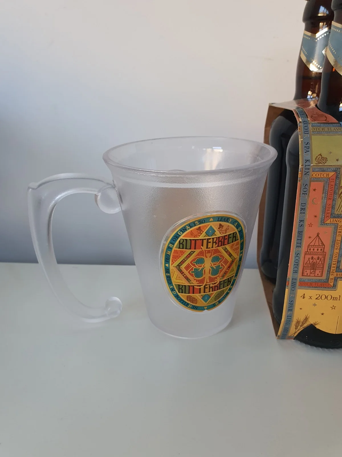 Harry Potter Butterbeer x 4 With Pair Of Plastic Glass Warner Bros Studio, изображение 4