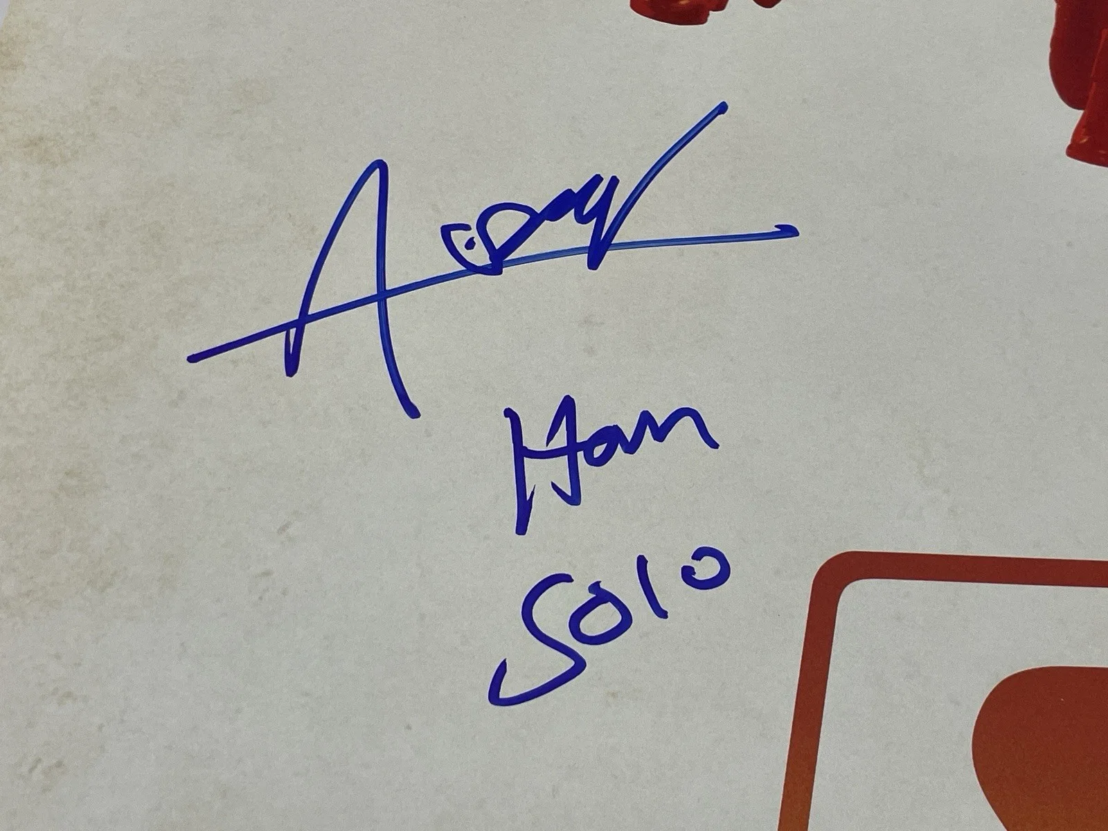 Alden Ehrenreich — Star Wars The Han Solo Story Alden Ehrenreich Rare Signed Original Movie Poster, изображение 2