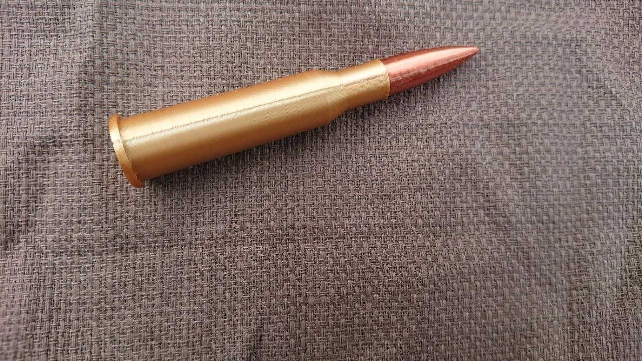 10x 3D Printed Replica historical Bullets reenactment Prop belt 7.62 x 54r rus, изображение 2