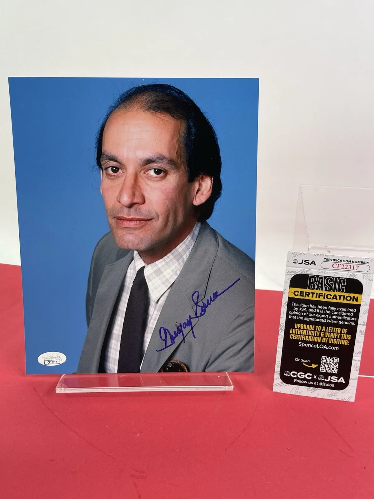 Gregory Sierra — Barney Miller Gregory Sierra (RIP 2021) Hand Signed 8x10 JSA Certified (#5)