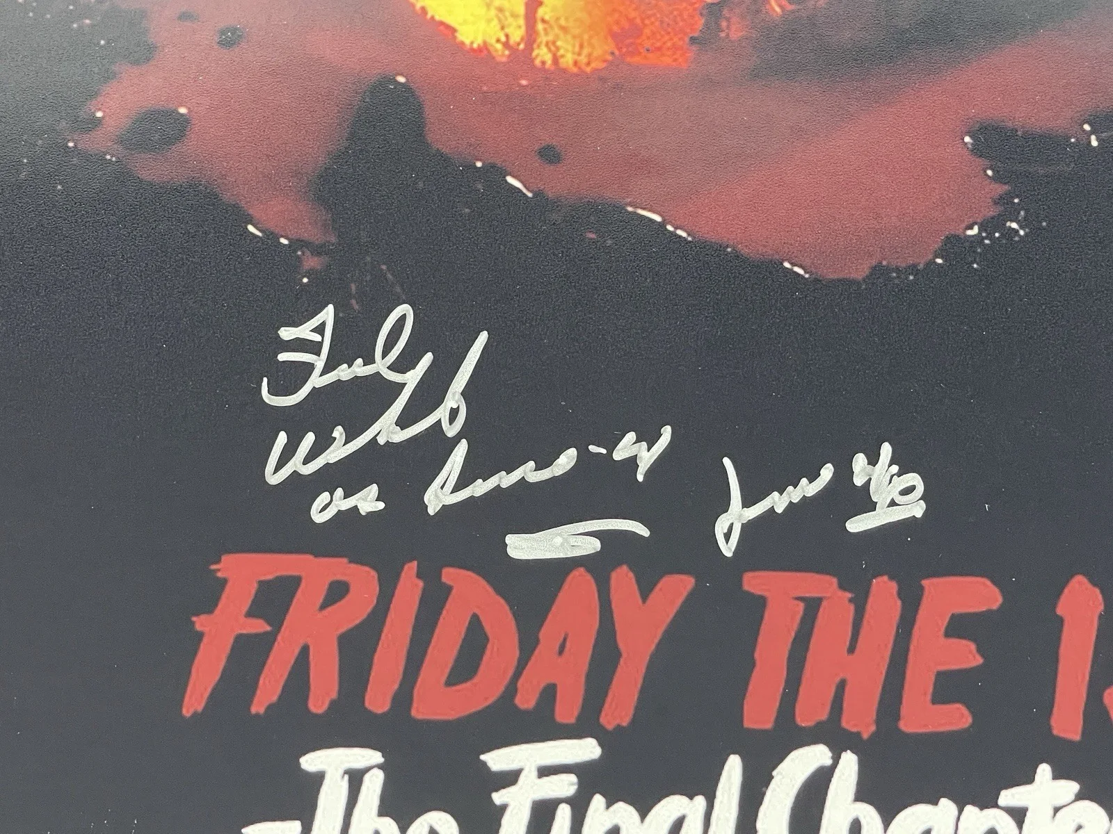Ted White — Ted White Signed 11x14 Friday the 13th Part 4 Photo – Jason Voorhees Horror PSA, image 3