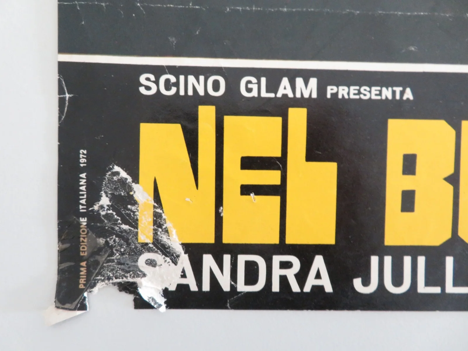 NEL BUIO NON TI VEDO MA TI SENTO - B ITALIAN FOTOBUSTA POSTER SANDRA JULIEN 1972, изображение 4