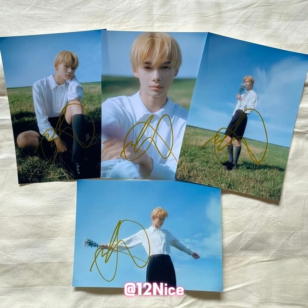 ENHYPEN NI KI NI-KI Autographed Signed Photo K-POP Collection 4*6 202512 #Nice, image 2