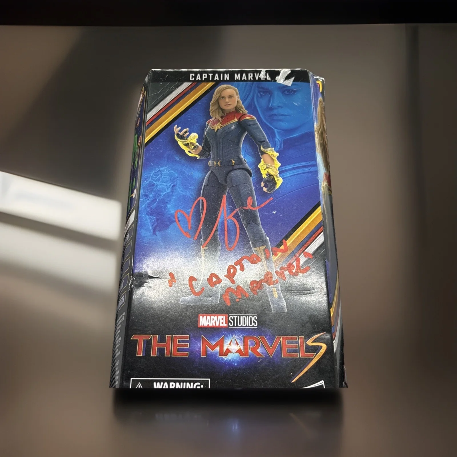 Brie Larson — BRIE LARSON SIGNED CAPTAIN MARVEL ACTION FIGURE - AUTOGRAPH W/TSA COA#3010081, image 2