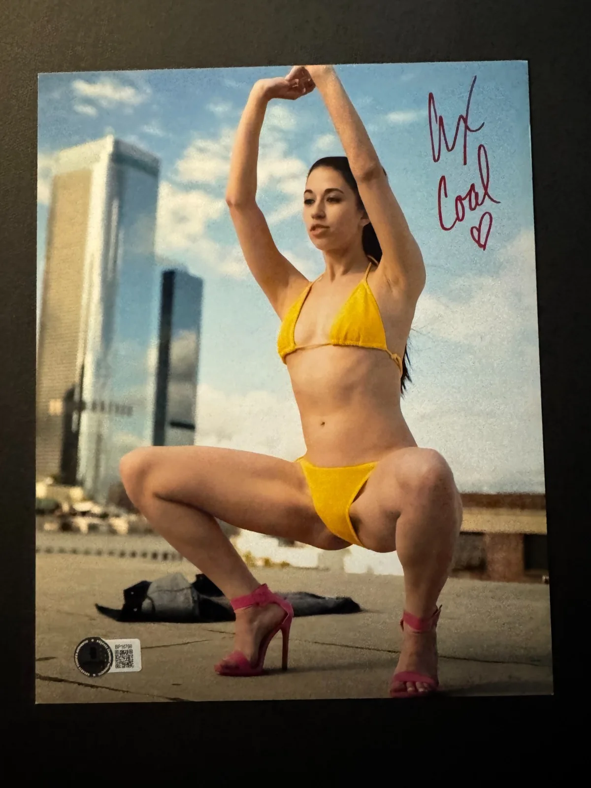 Alex Coal — Alex Coal Hot! autographed signed sexy porn star 8x10 photo Beckett BAS coa