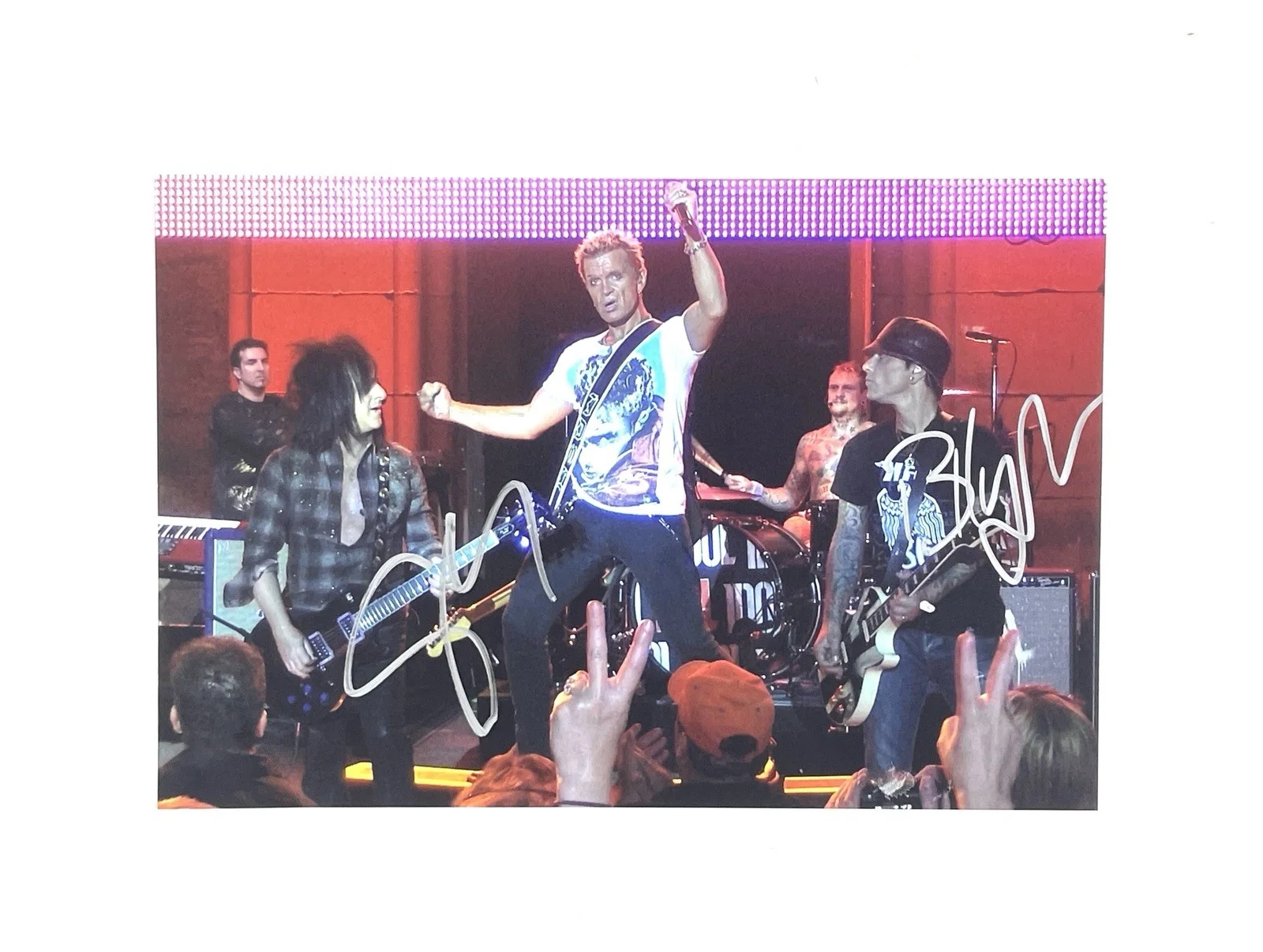 Steve Stevens Billy Morrison Autographed Signed 8” x 12” Photo ACOA Billy Idol, image 2