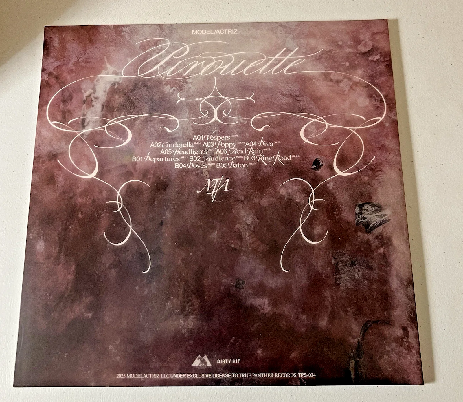 SIGNED Model / Actriz – Pirouette Ballet Pink Vinyl Record LP AUTOGRAPHED, image 4
