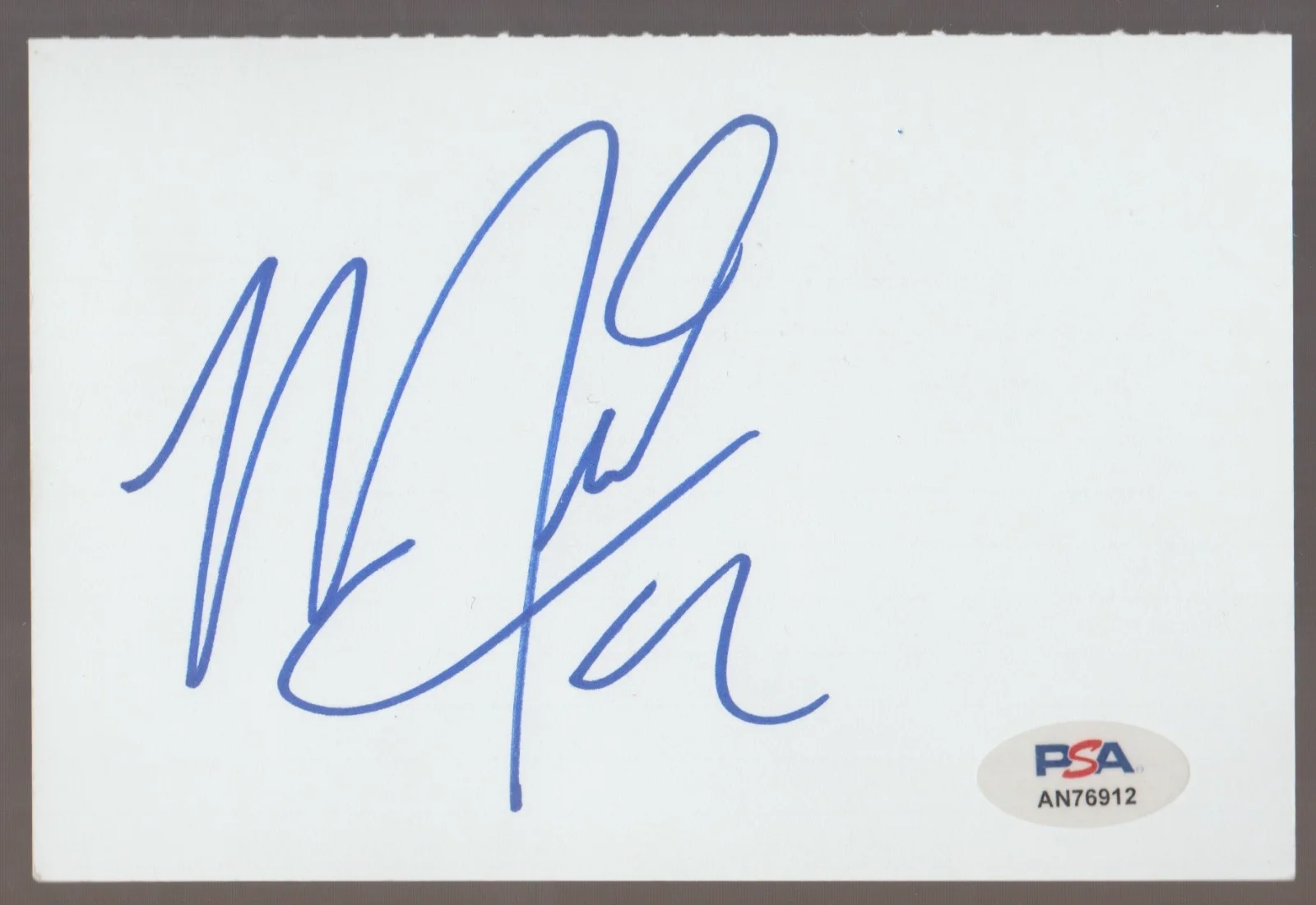 Miles Teller — MILES TELLER Signed 4 x 6 Index Card Autograph PSA/DNA AUTO Top Gun: Maverick