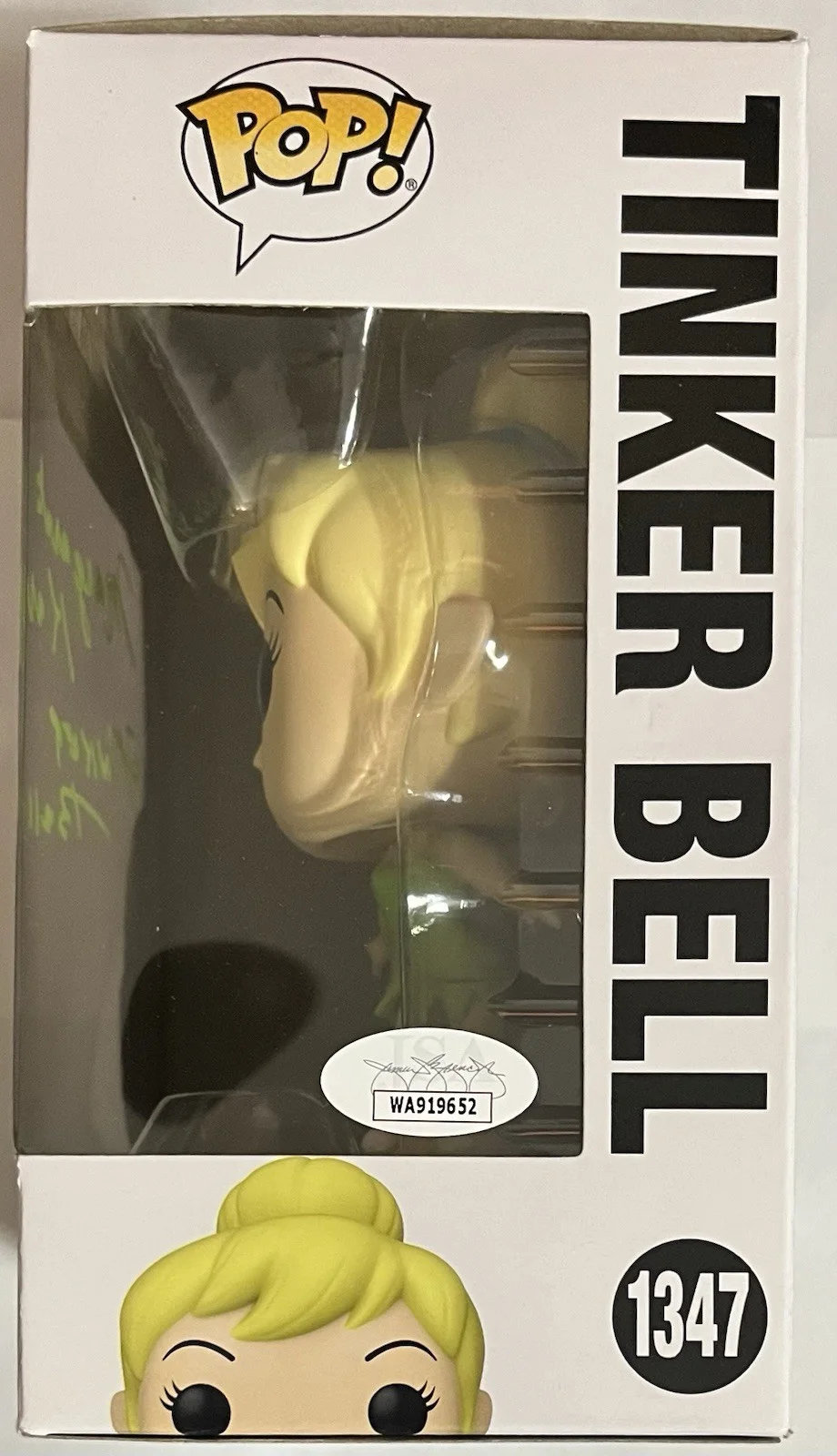 Margaret Kerry — Margaret Kerry Signed & Inscribed "Tinker Bell" Funko Pop #1347 w/ JSA COA, изображение 4