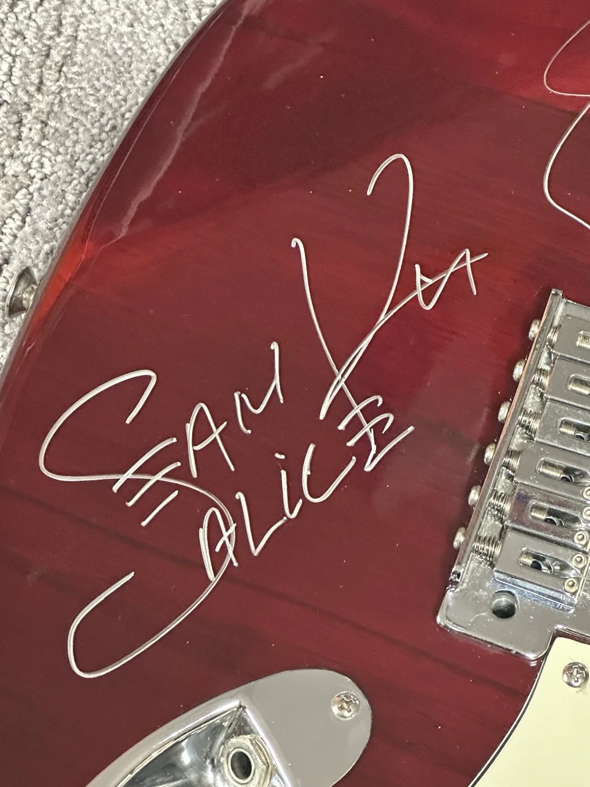 Alice In Chains Full Band Signed Stratocaster Guitar X 4 JSA COA Jerry Cantrell, image 2