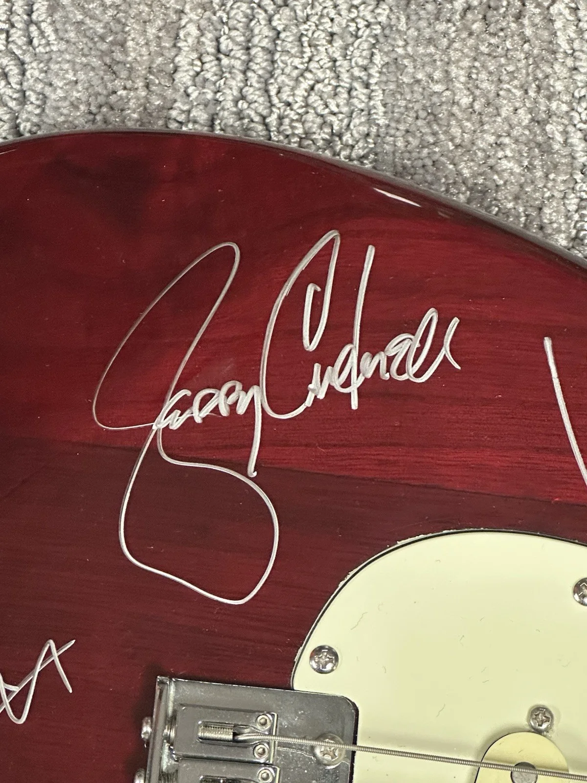 Alice In Chains Full Band Signed Stratocaster Guitar X 4 JSA COA Jerry Cantrell, image 3