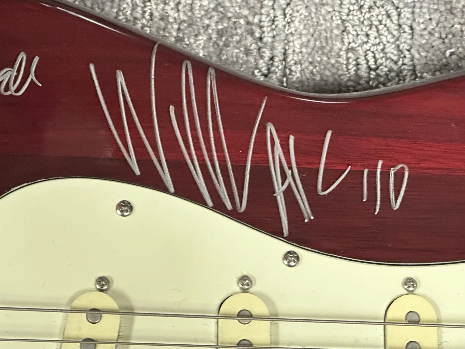 Alice In Chains Full Band Signed Stratocaster Guitar X 4 JSA COA Jerry Cantrell, image 4