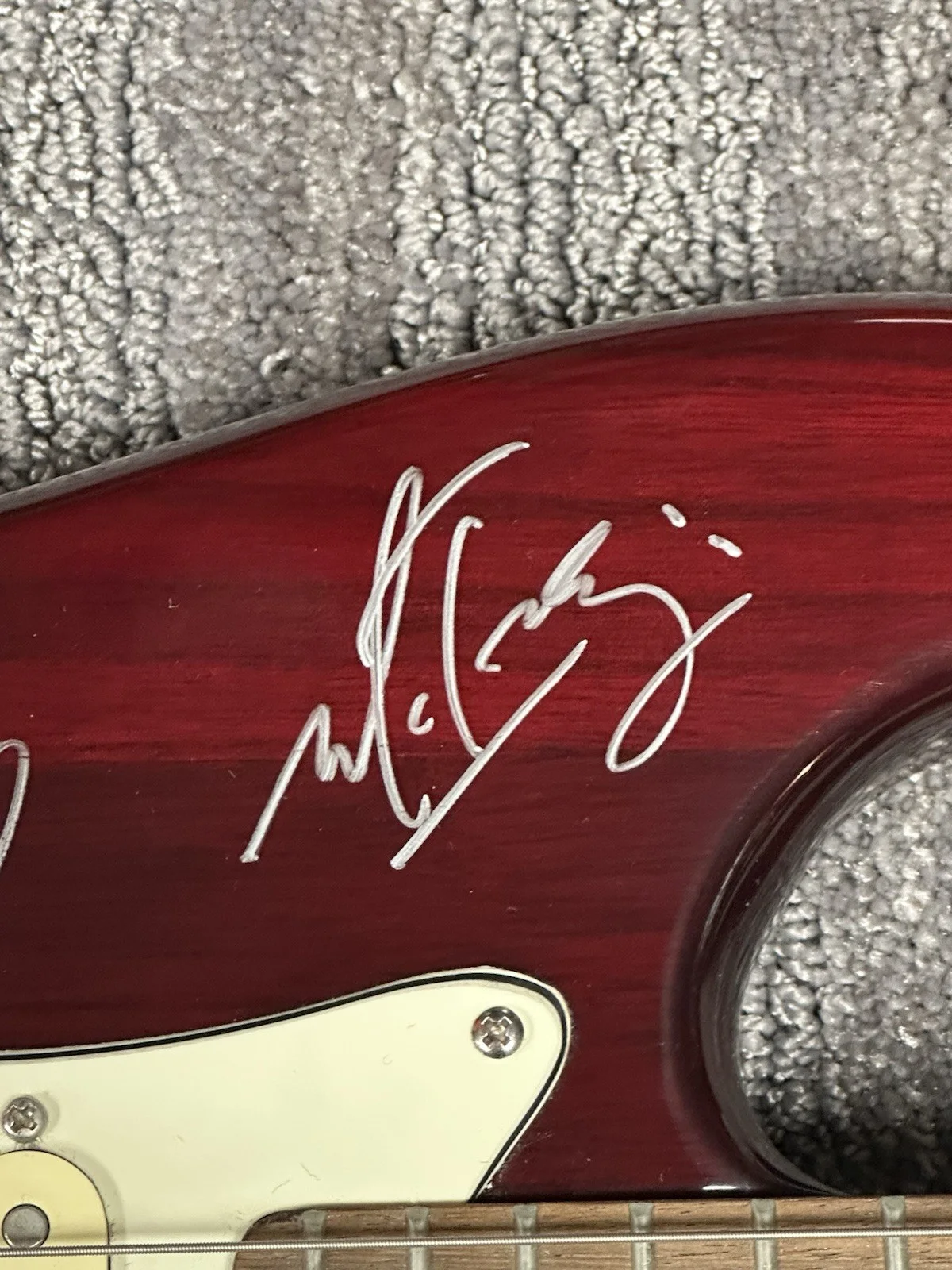 Alice In Chains Full Band Signed Stratocaster Guitar X 4 JSA COA Jerry Cantrell, image 5