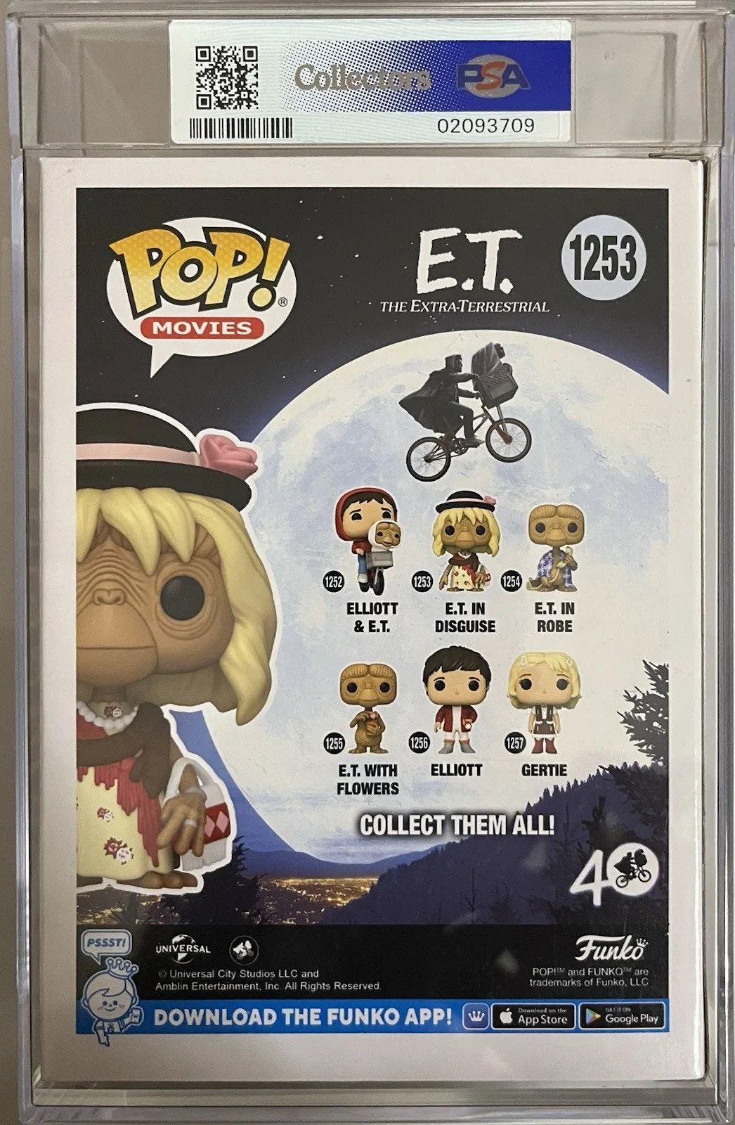 Matthew Demeritt — E.T. #1253 E.T. in Disguise Funko Pop! Signed by Matthew Demeritt / PSA NM-M 8, изображение 5