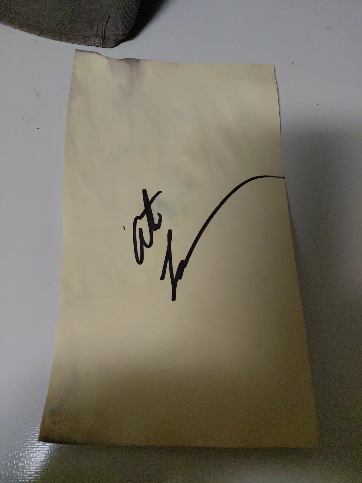 Artie Lange — ARTIE LANGE - SIGNED 4x6 Large CARD - COMEDIAN MAD TV - HOWARD STERN SHOW
