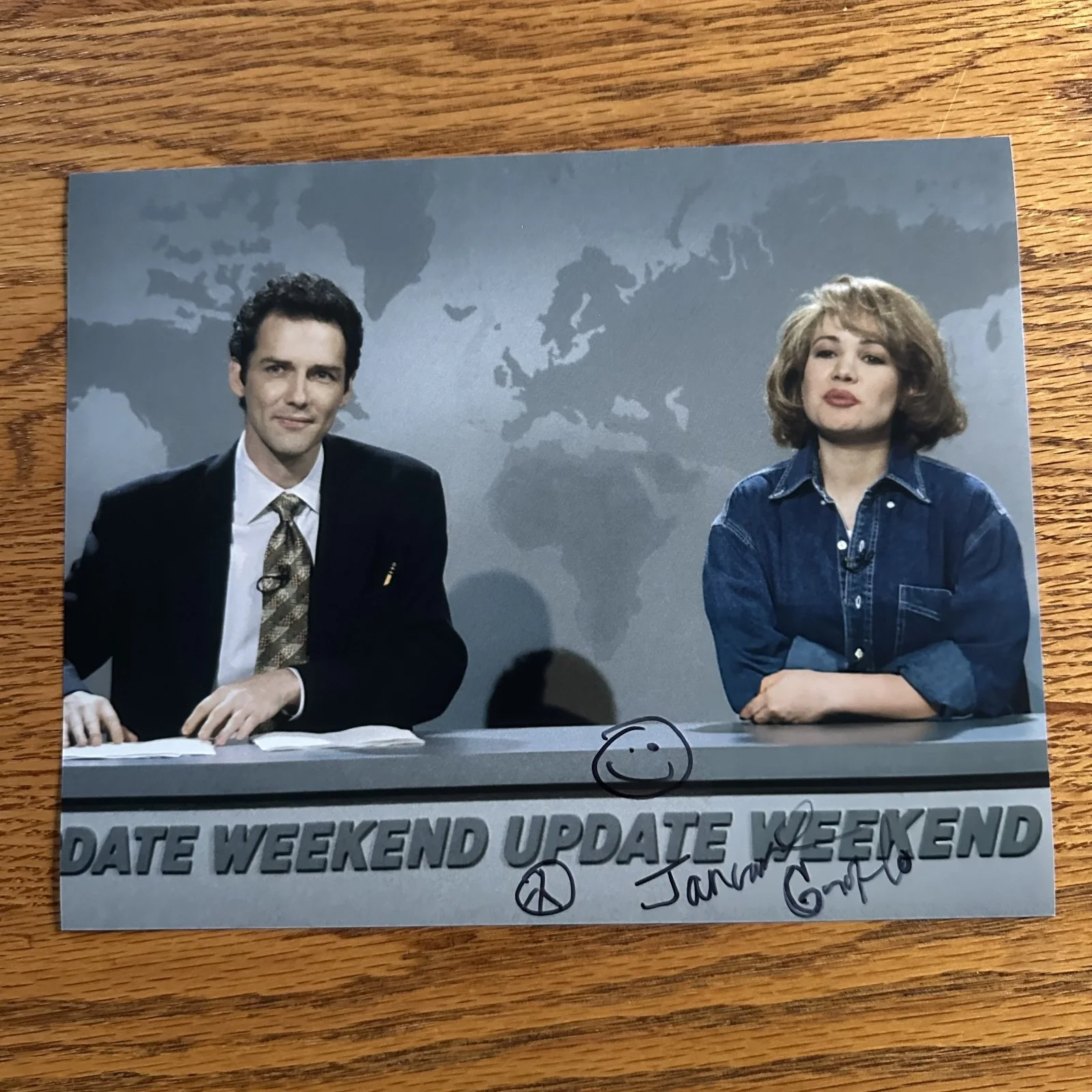 Janeane Garofalo — Janeane Garofalo Signed 8x10 Photo Saturday Night Live (SNL) Norm Macdonald