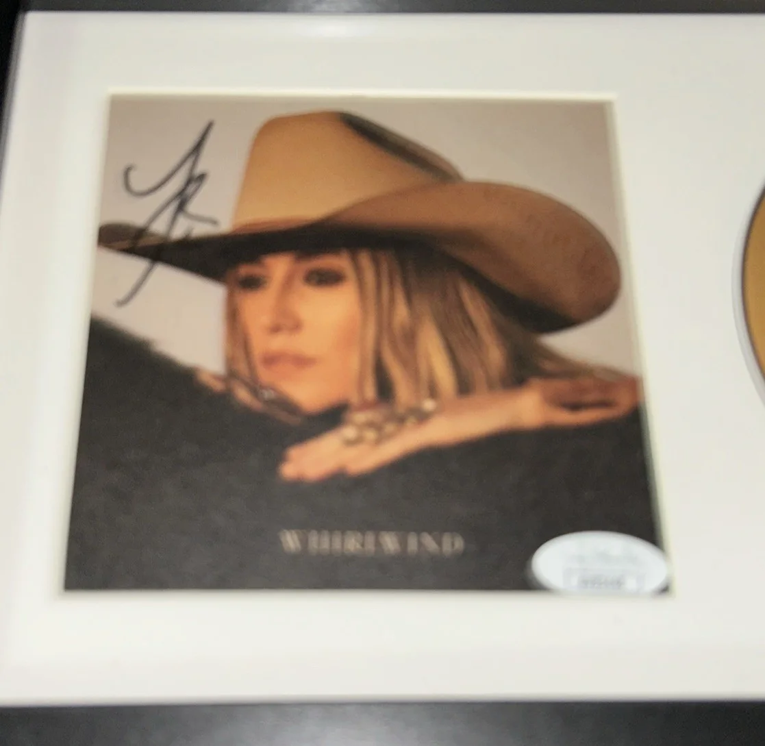Lainey Wilson Signed CD Cover AUTOGRAPHED JSA COA Framed Whirlwind Ready To Hang, image 2