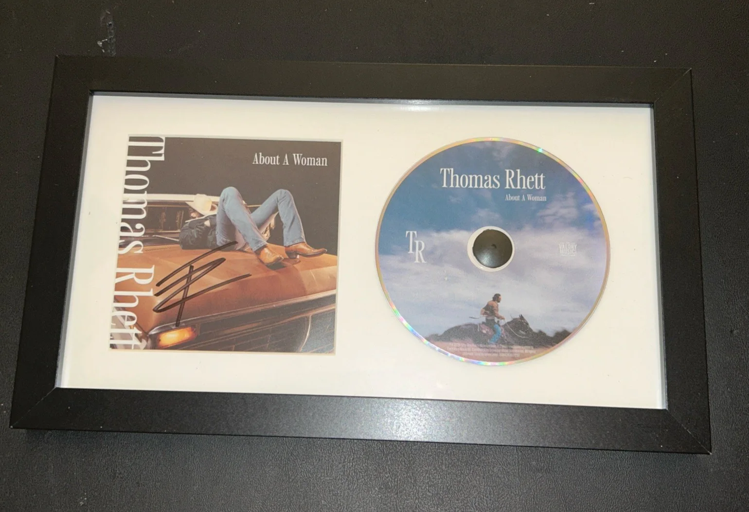 Thomas Rhett Signed CD Cover AUTOGRAPHED JSA COA Framed About A Woman, image 4