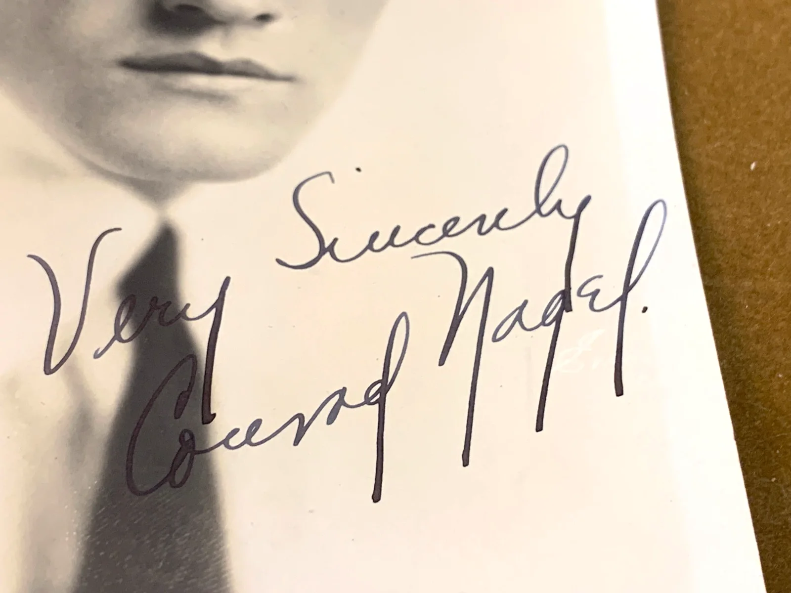 Vintage photograph of Conrad Nagel autographed / signed by the Actor, изображение 2