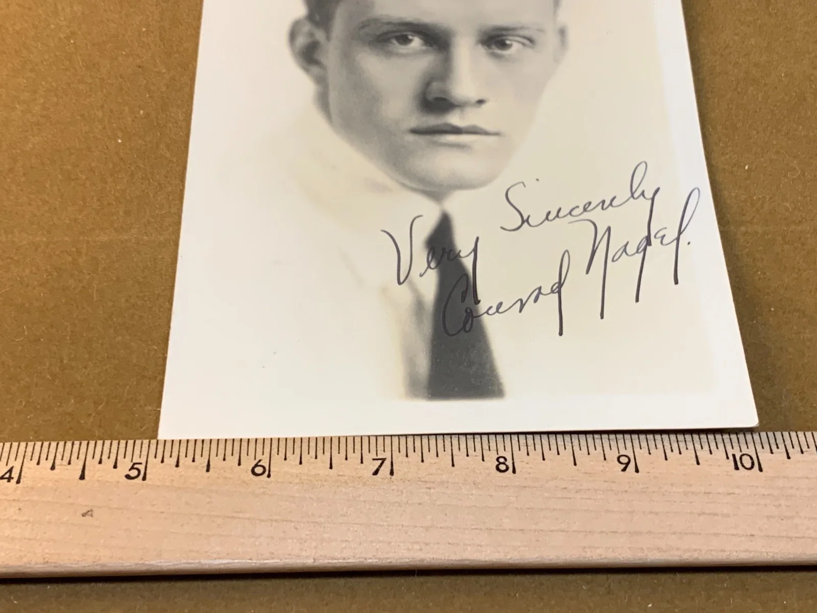 Vintage photograph of Conrad Nagel autographed / signed by the Actor, изображение 3