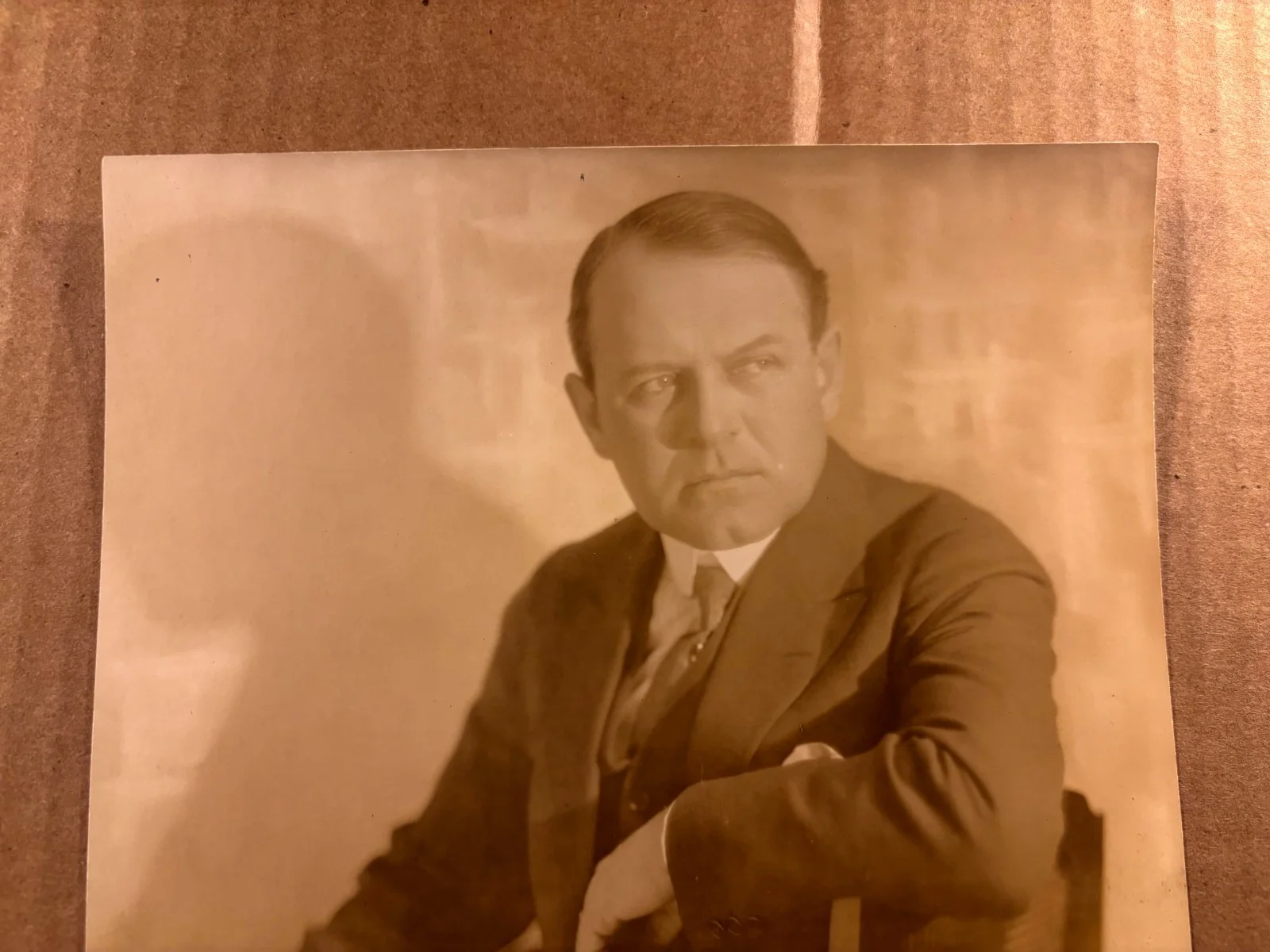 Alvin Wyckoff Ext Rare Very Early Autographed 7/9 Photo '20CinematographerDeMill, изображение 2