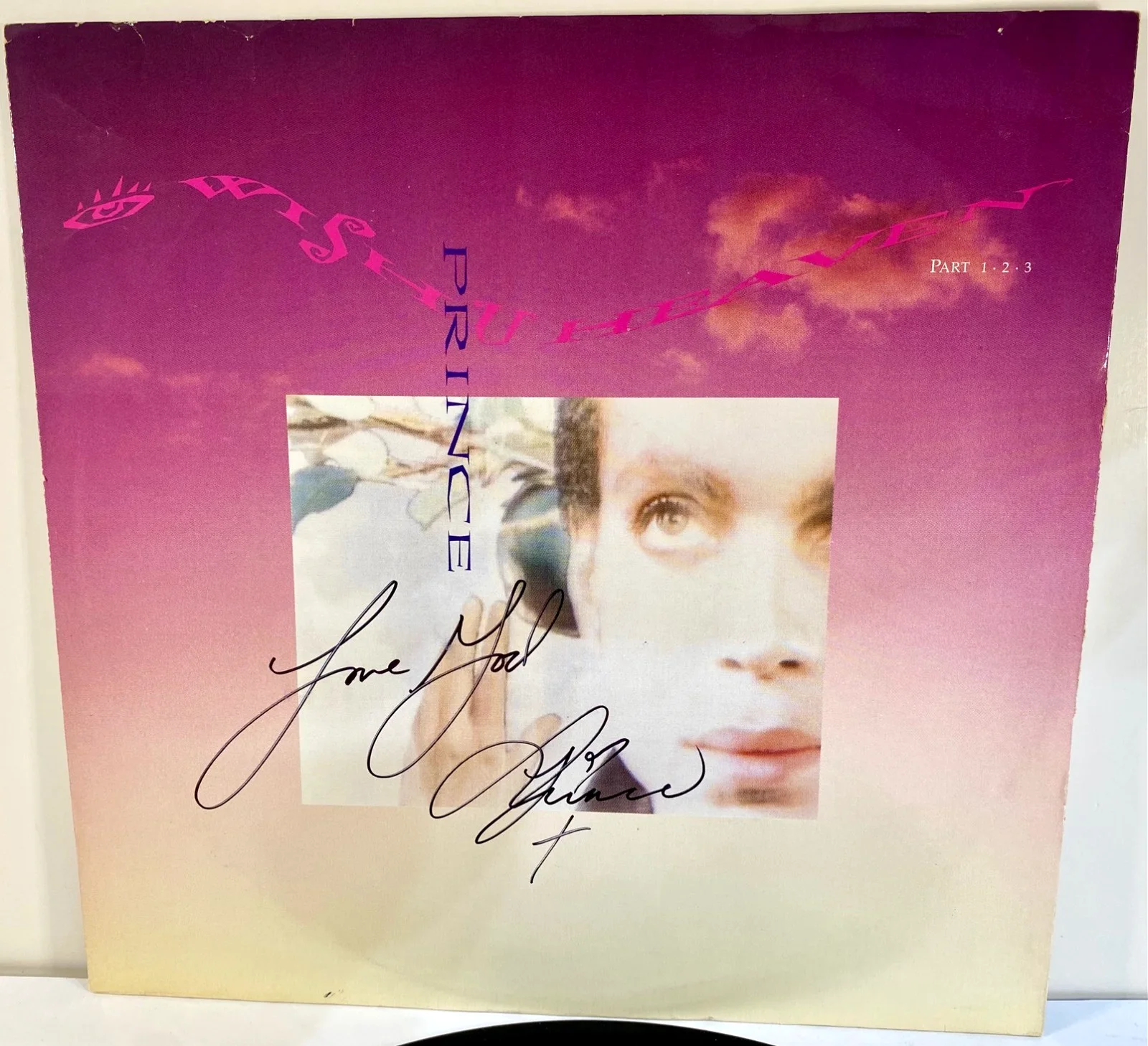 1988 Prince "I Wish U Heaven" 12" LP Single Signed By The Artist "Love God", изображение 2